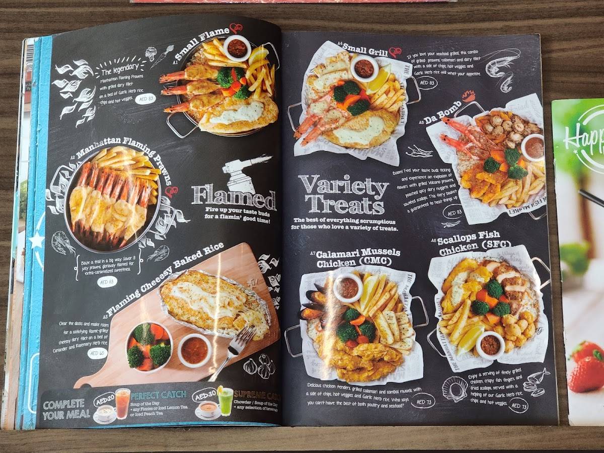 Menu at The Manhattan FISH MARKET restaurant, Dubai, 2nd Floor
