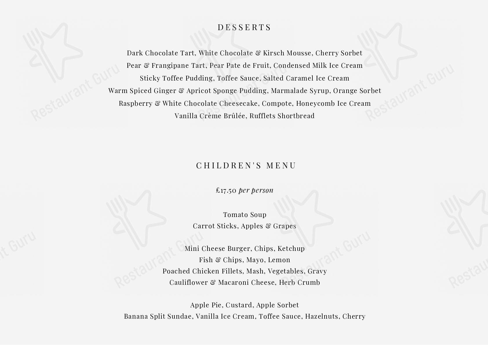 Menu at The Steadings pub & bar, Kirkcaldy
