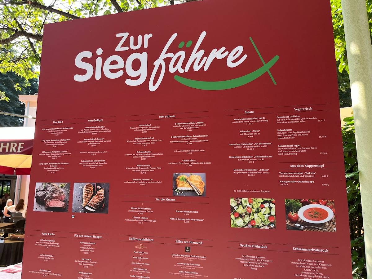 Speisekarte von Zur Siegfähre restaurant, Troisdorf, Zur Siegfähre