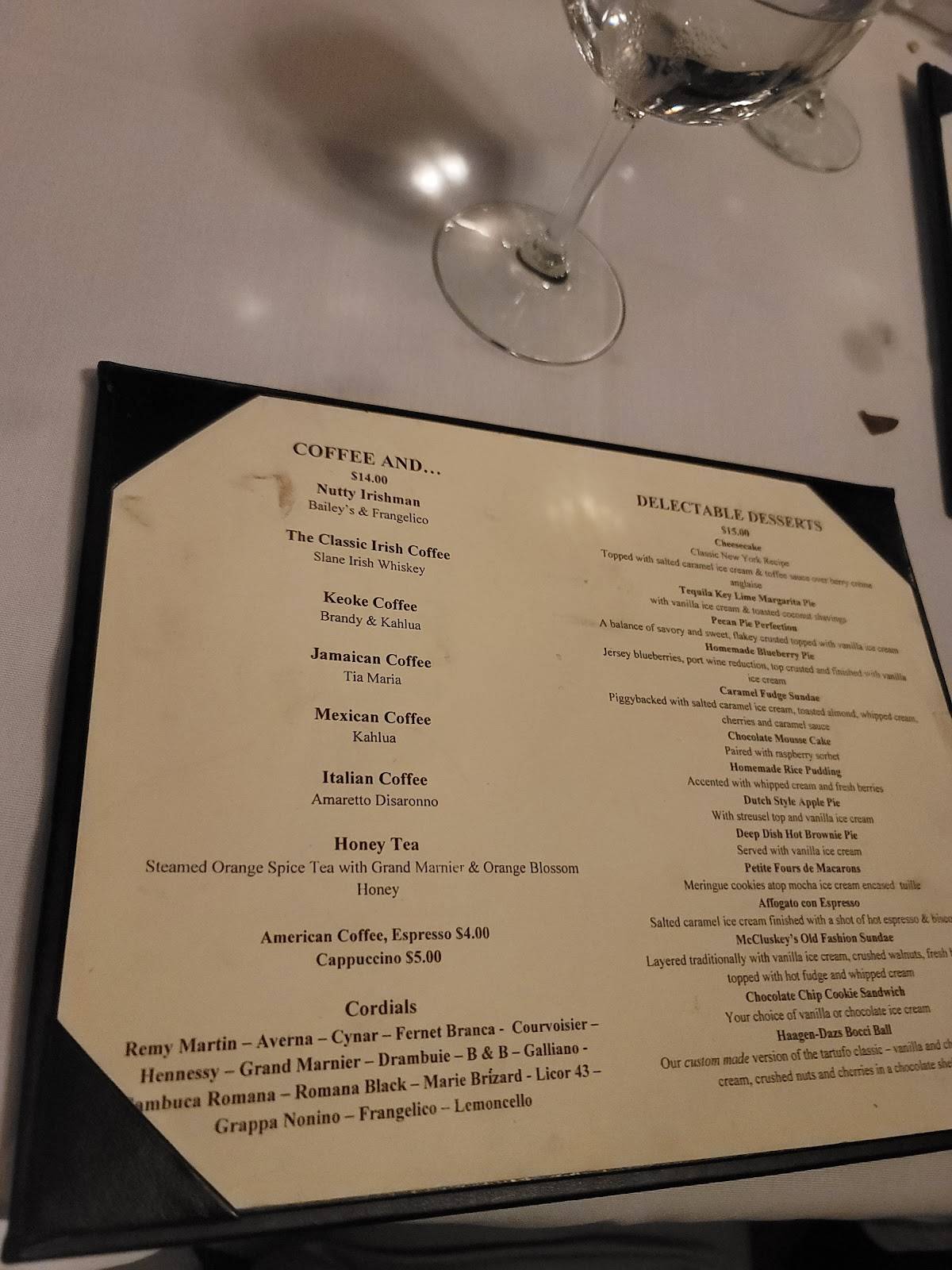 Menu at Jimmy Hays Steak House steakhouse, Island Park