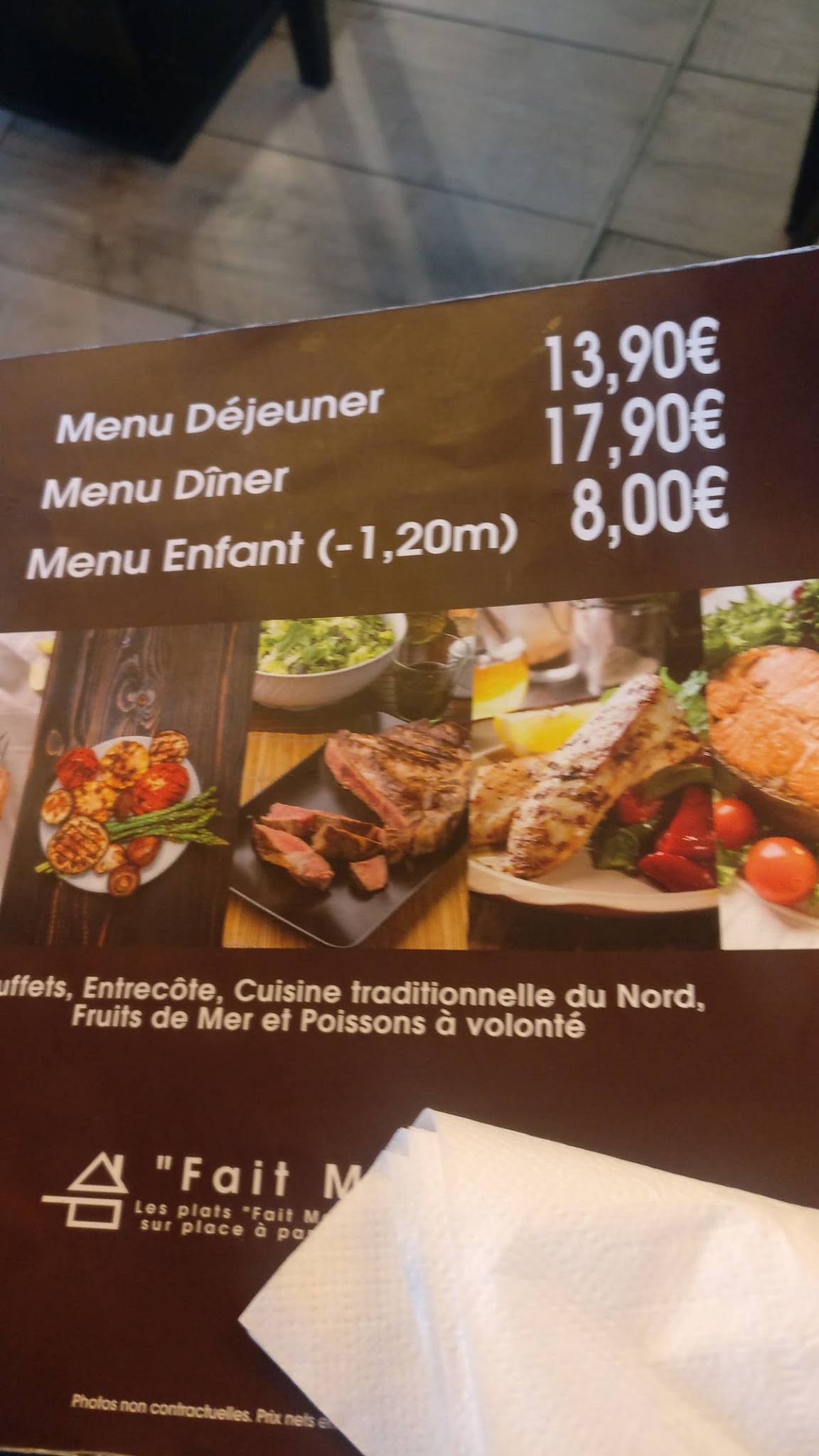 Menu Au Bistrot Fran Ais Bbq Lesquin