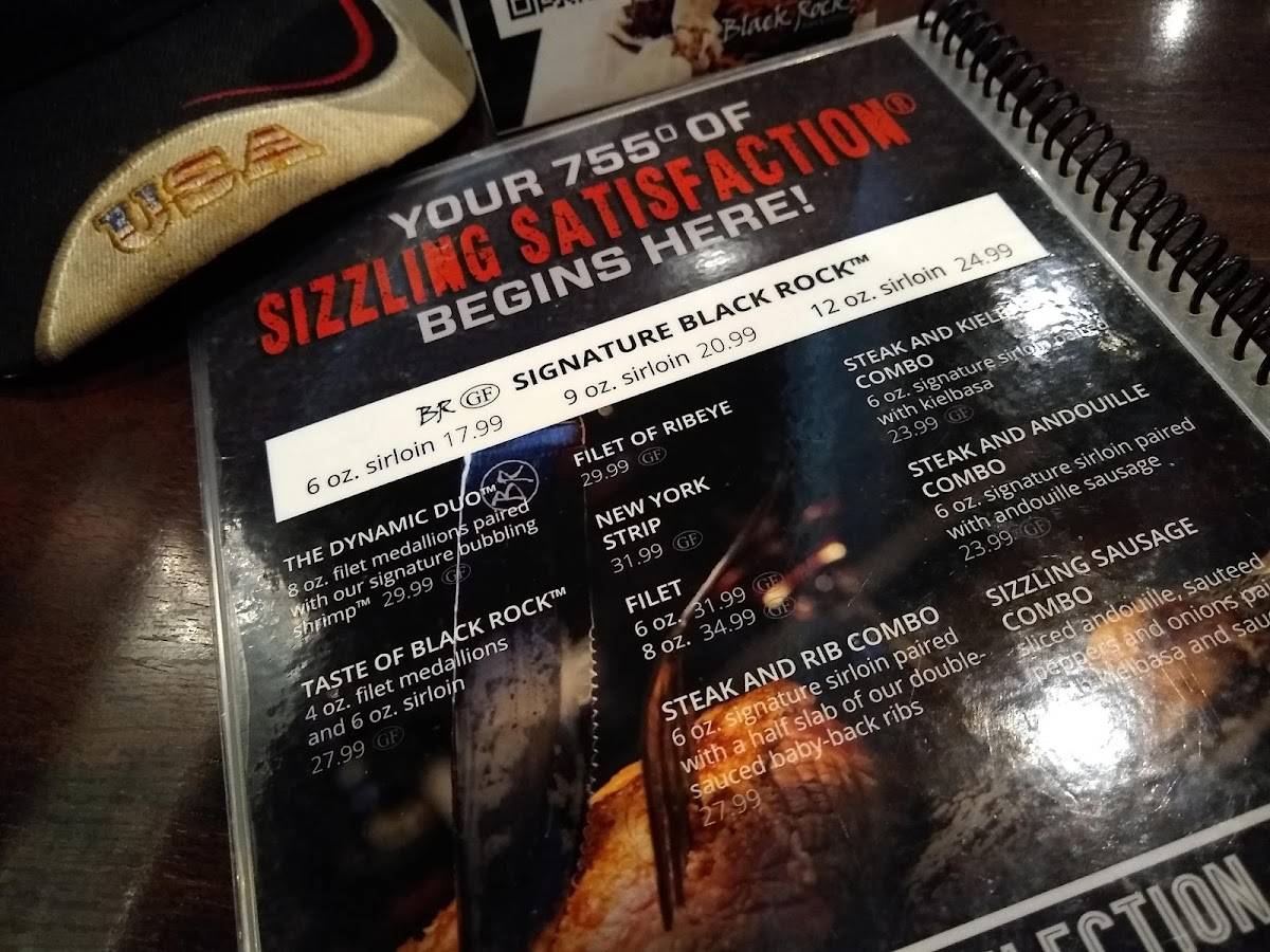 Menu at Black Rock Bar And Grill, Woodhaven