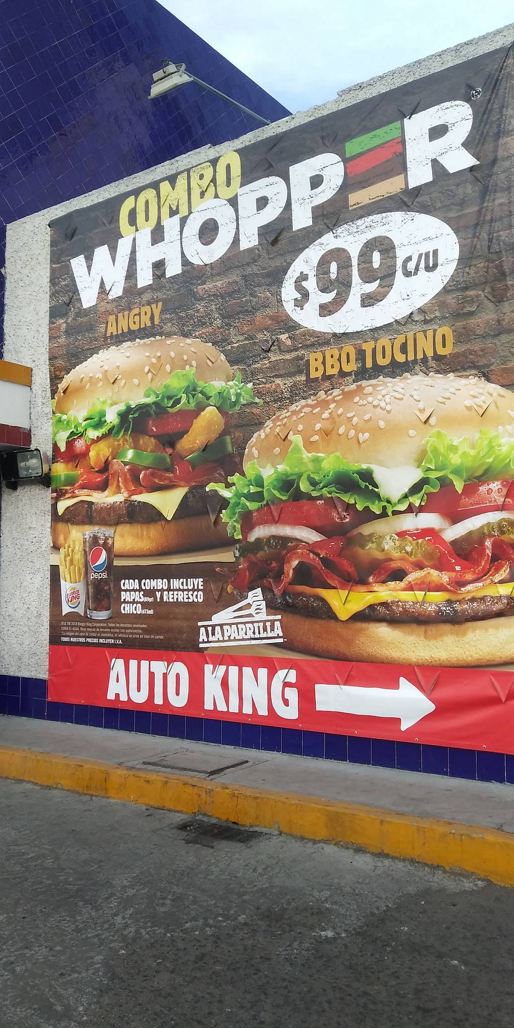 Carta del restaurante Burger King Zaragoza, Santiago del Querétaro, Av