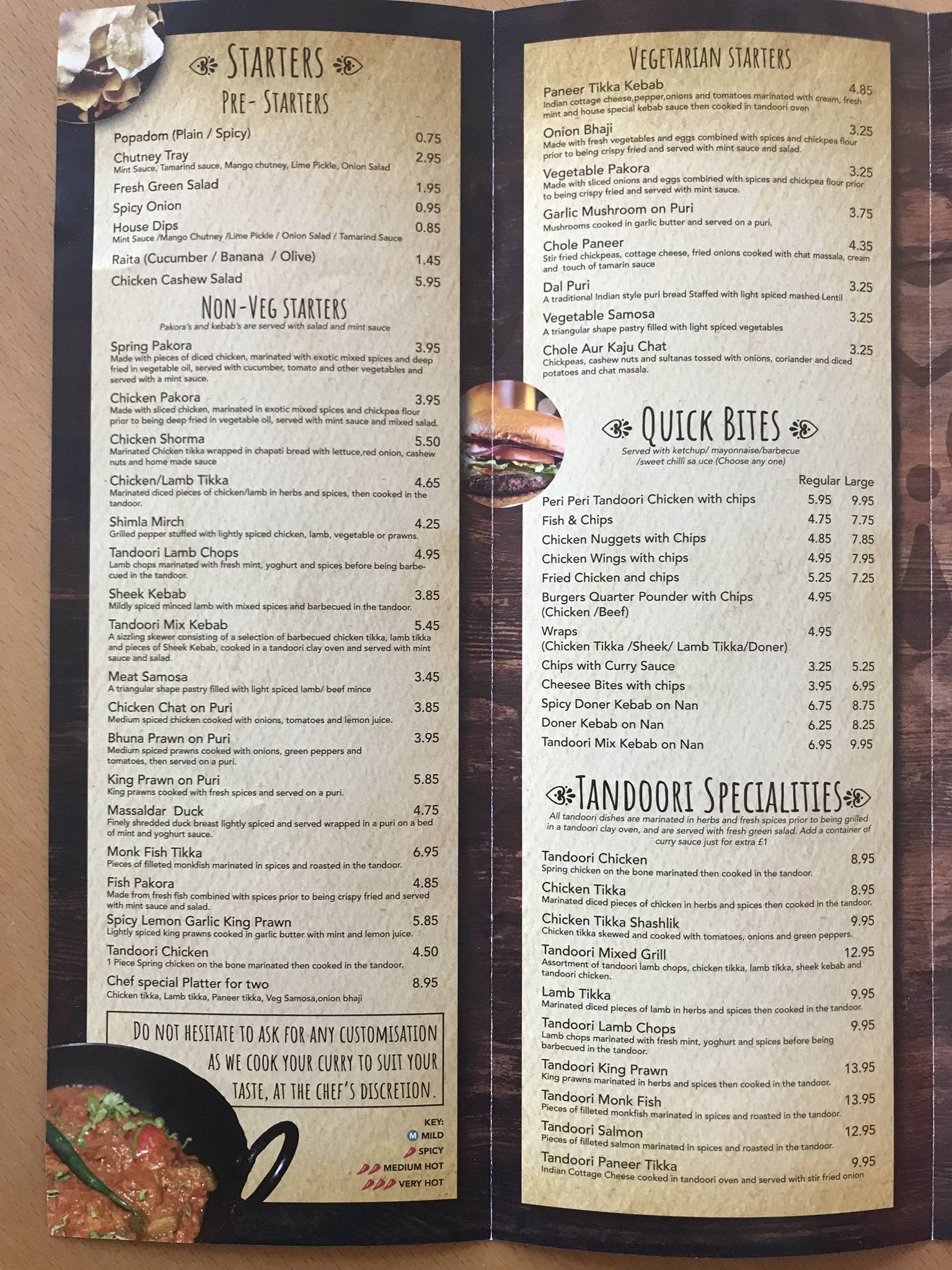 Menu at The Jewel In The Crown restaurant, Castle Douglas