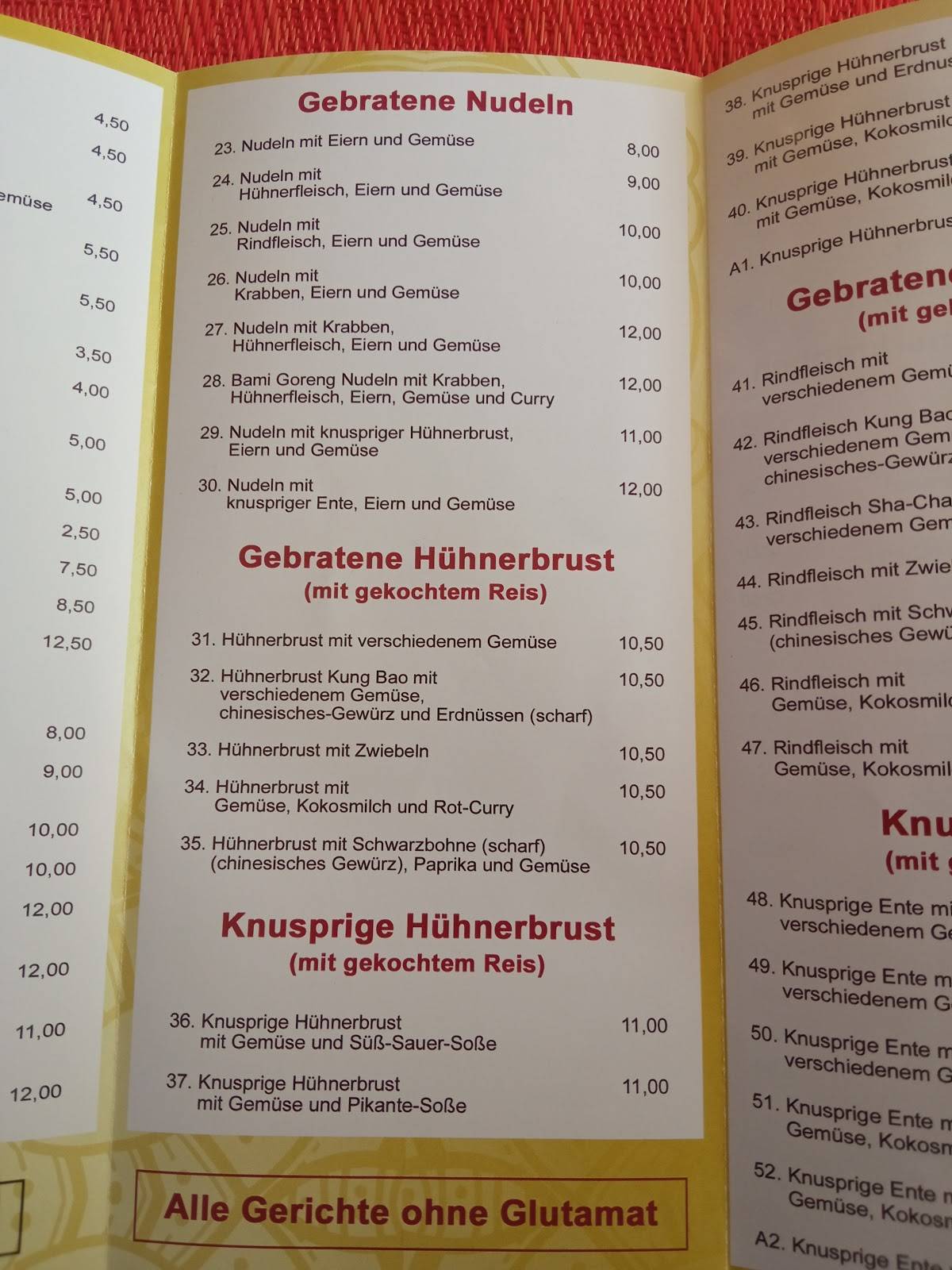 China Wok Karlstadt Speisekarte Speisekarte von China Wok fast Food, Biebertal