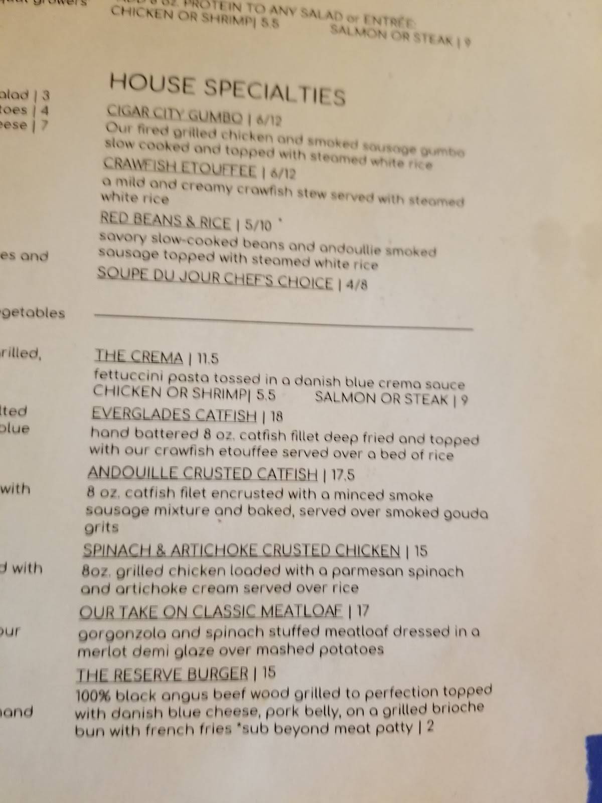 Menu at Green Door on 8th restaurant, Dade City