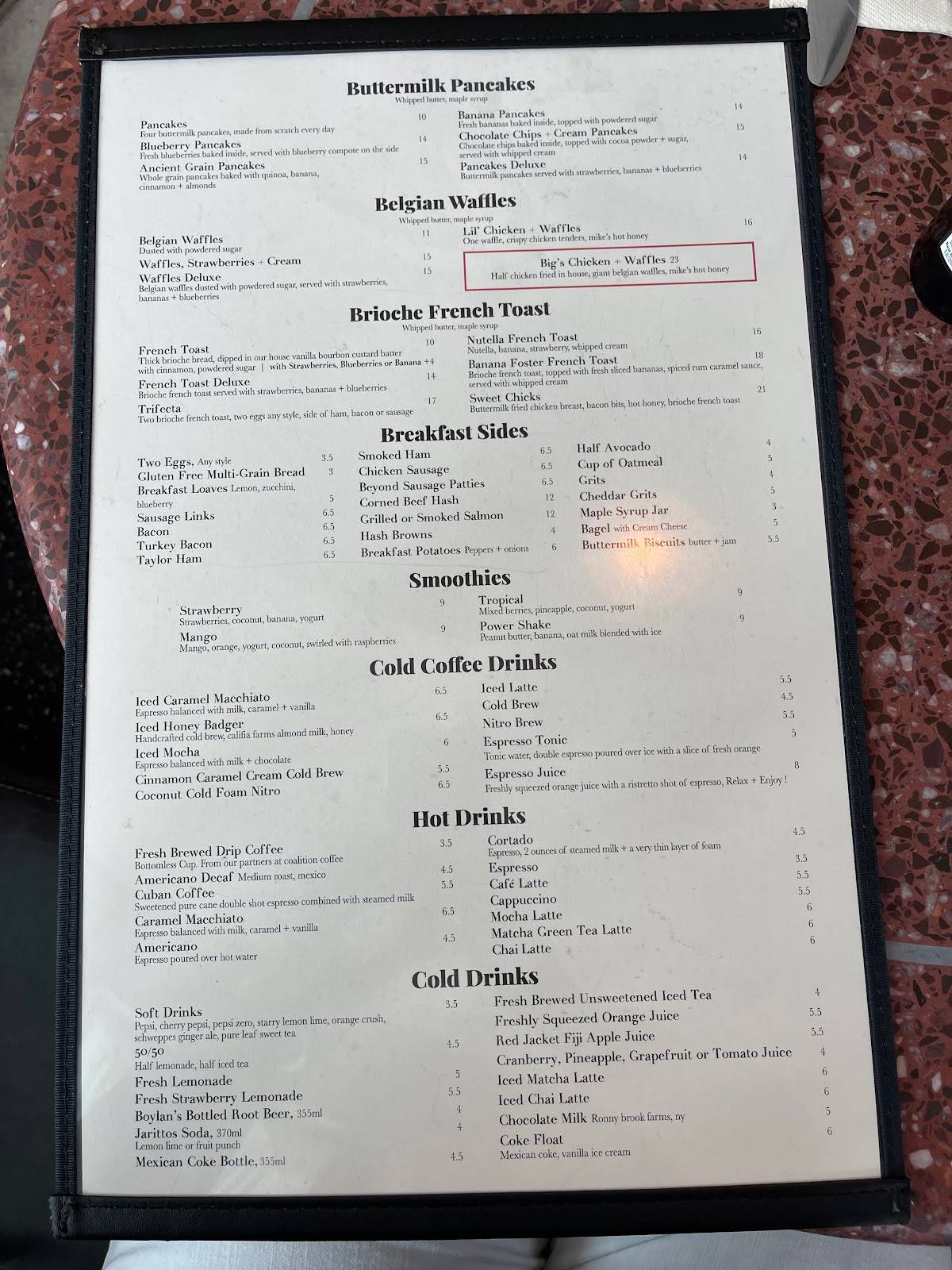 Menu at Tops Diner desserts, East Newark