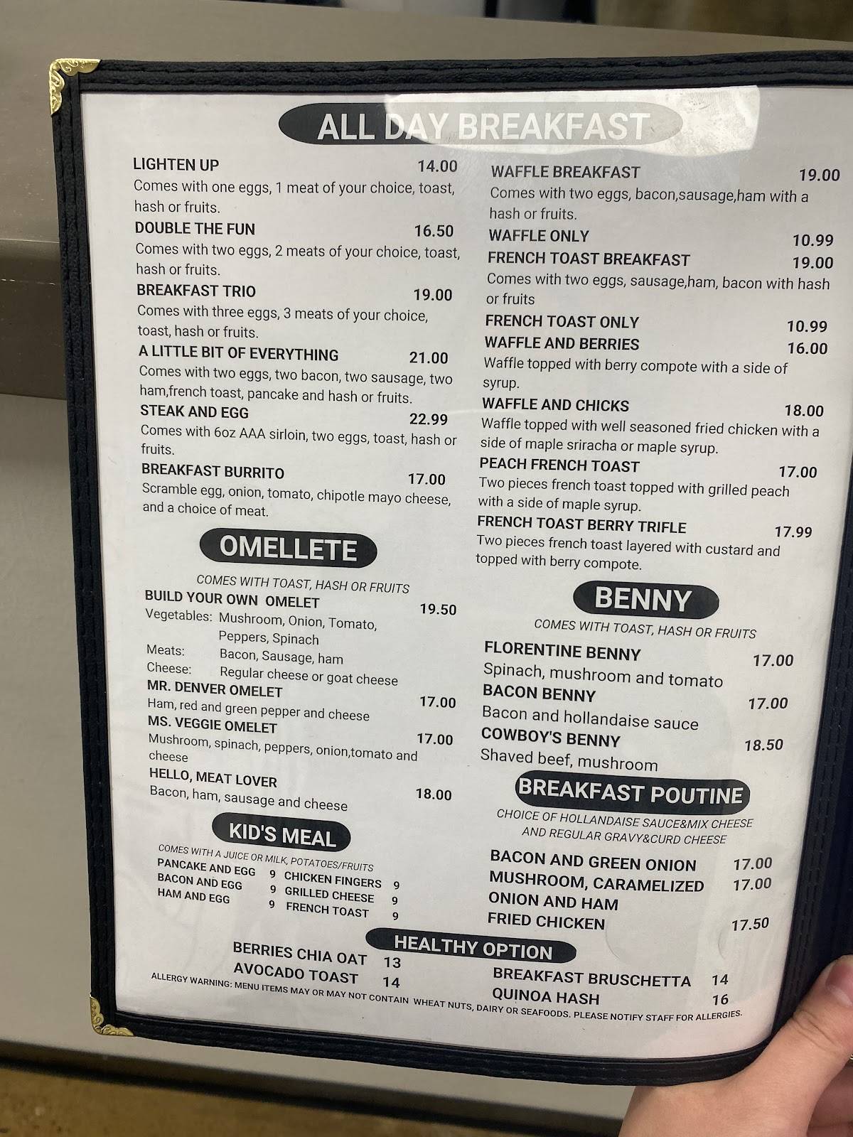 Menu at Drop House - Eatery and Coffee restaurant, Fort McMurray