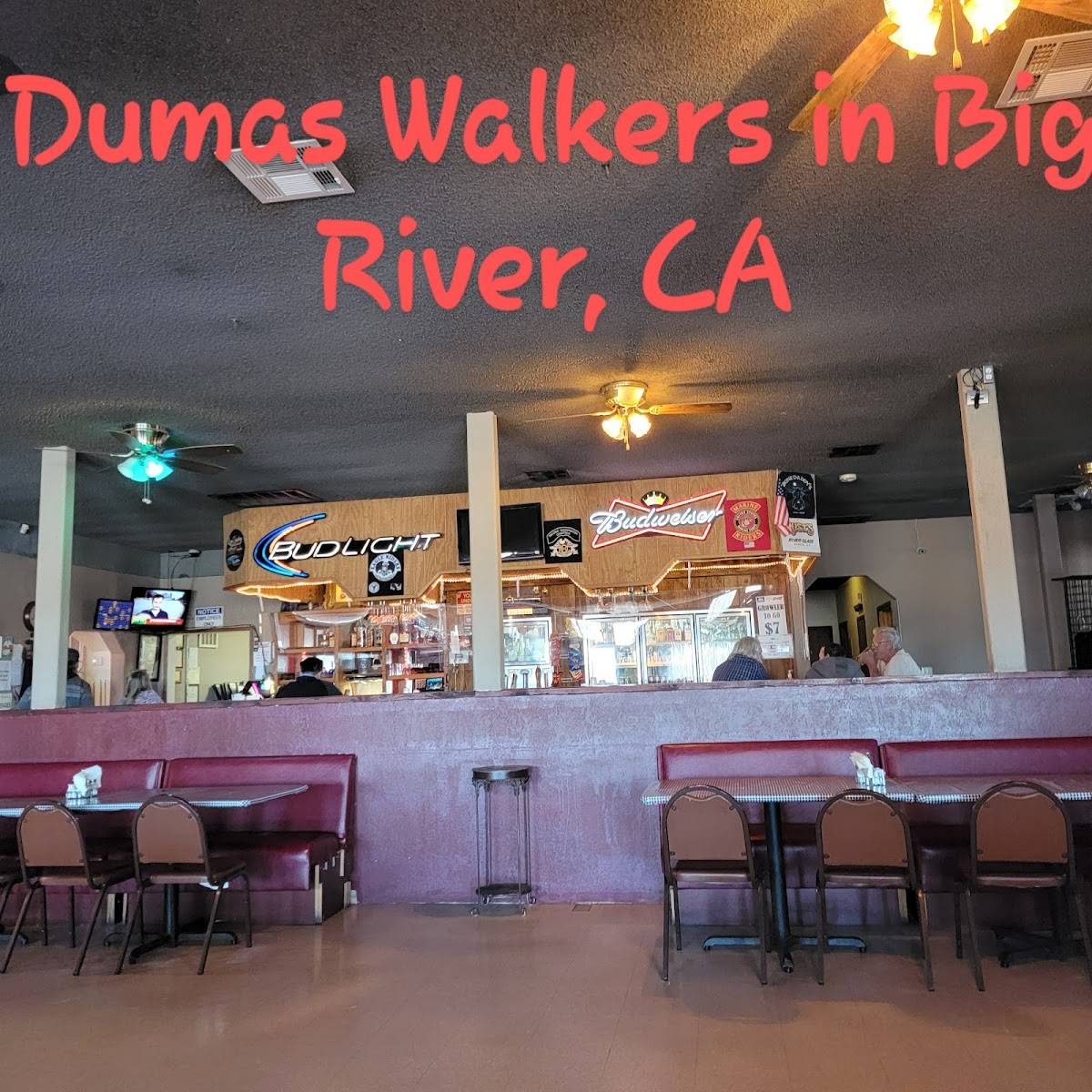 Menu at Dumas Walkers Restaurant & Bar, Big River