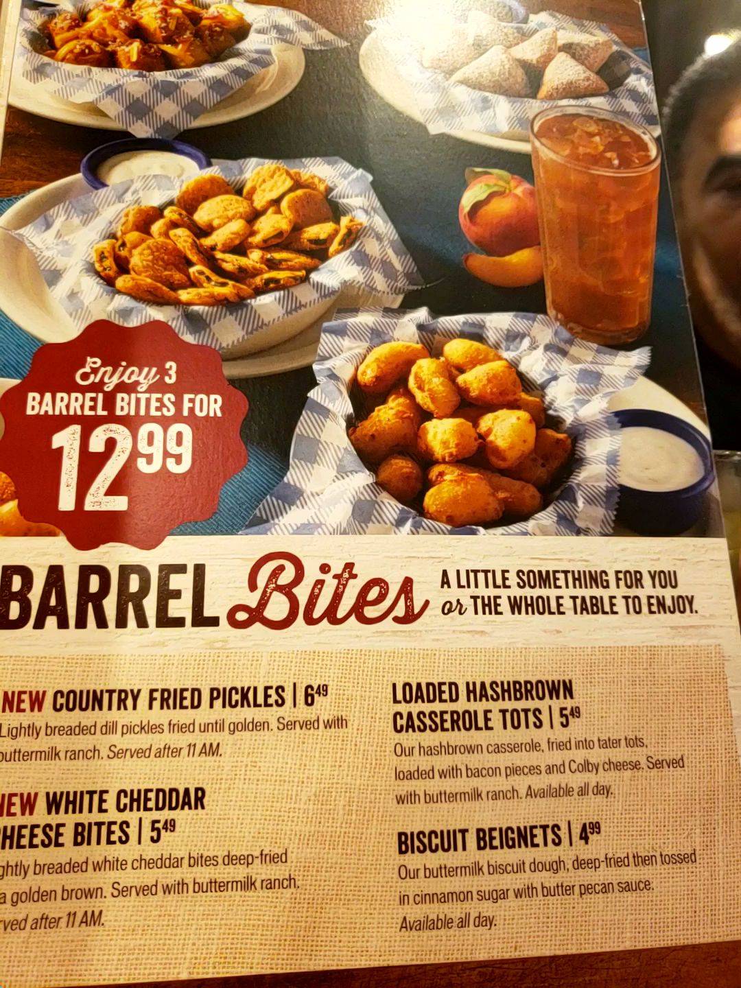 Menu at Cracker Barrel Old Country Store, Fishkill, 4 Merritt Blvd