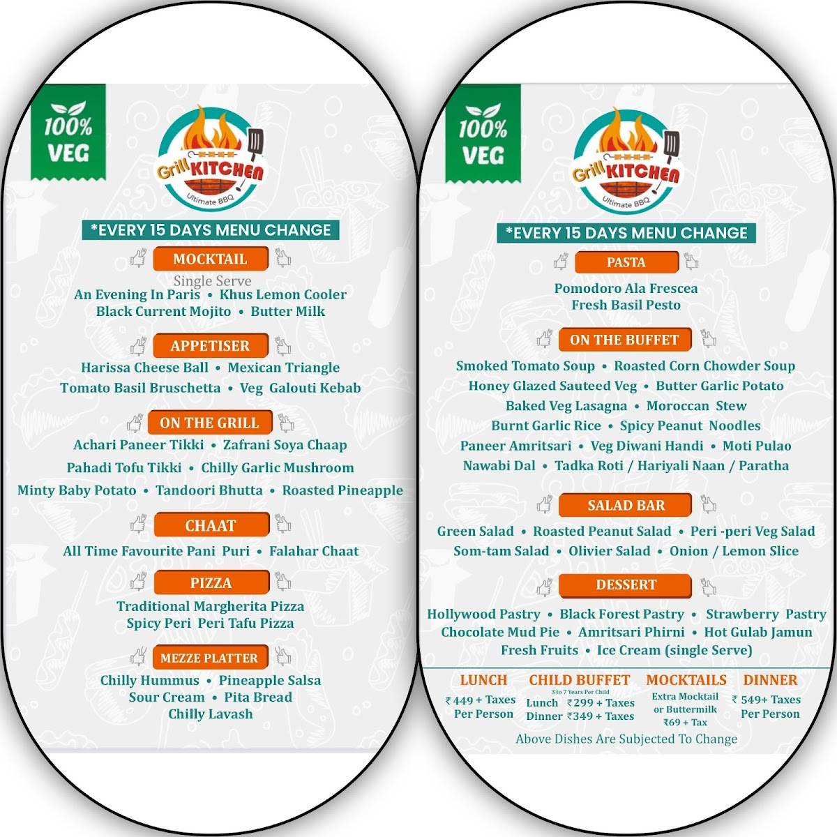 Menu At Grill Kitchen Ultimate BBQ Motera Ahmedabad   Grill Kitchen Ultimate BBQ Motera Restaurant Menu 2 