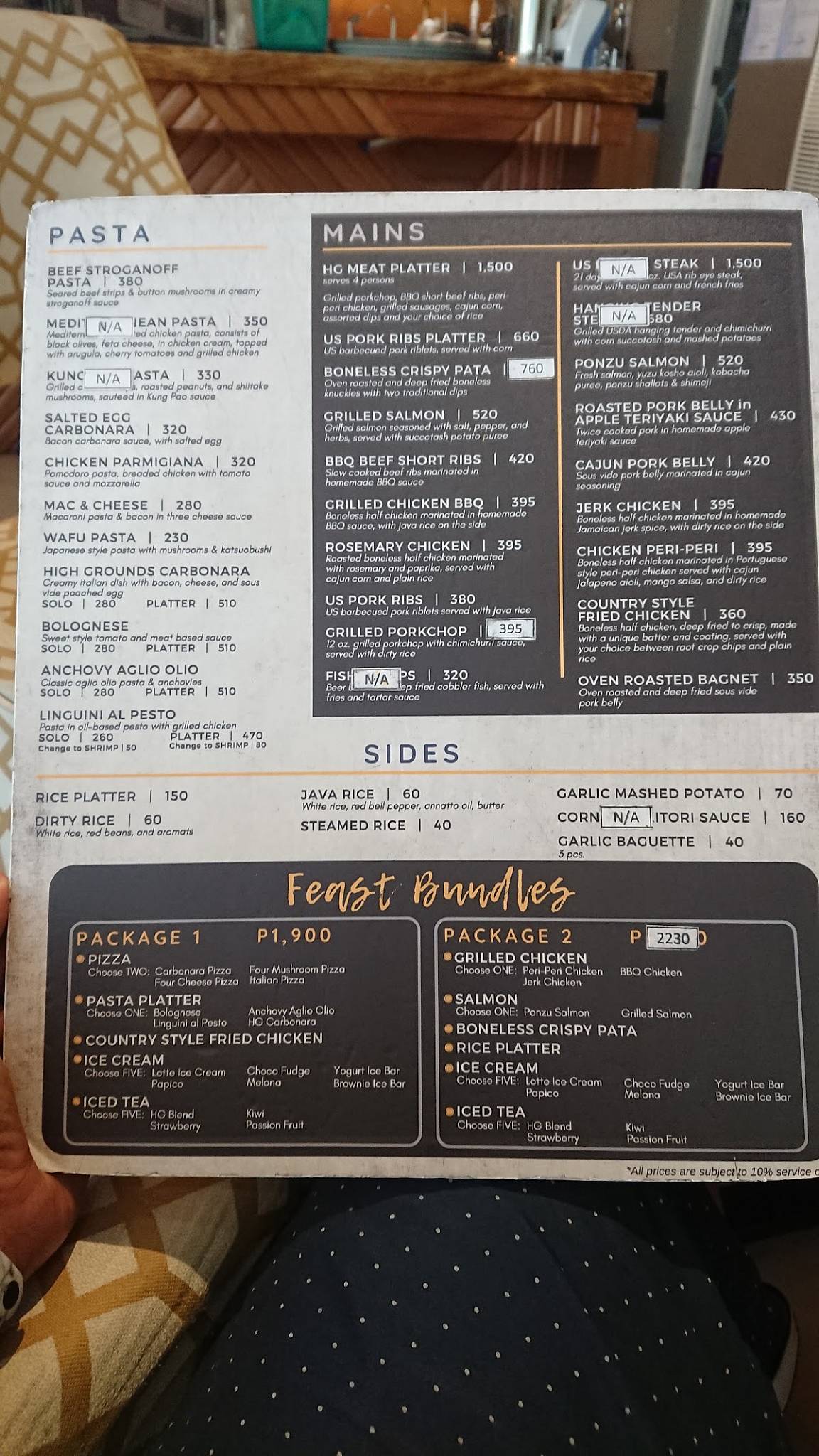 Menu At High Grounds Caf Cafe Quezon City menu-at-high-grounds-caf-cafe-quezon-city