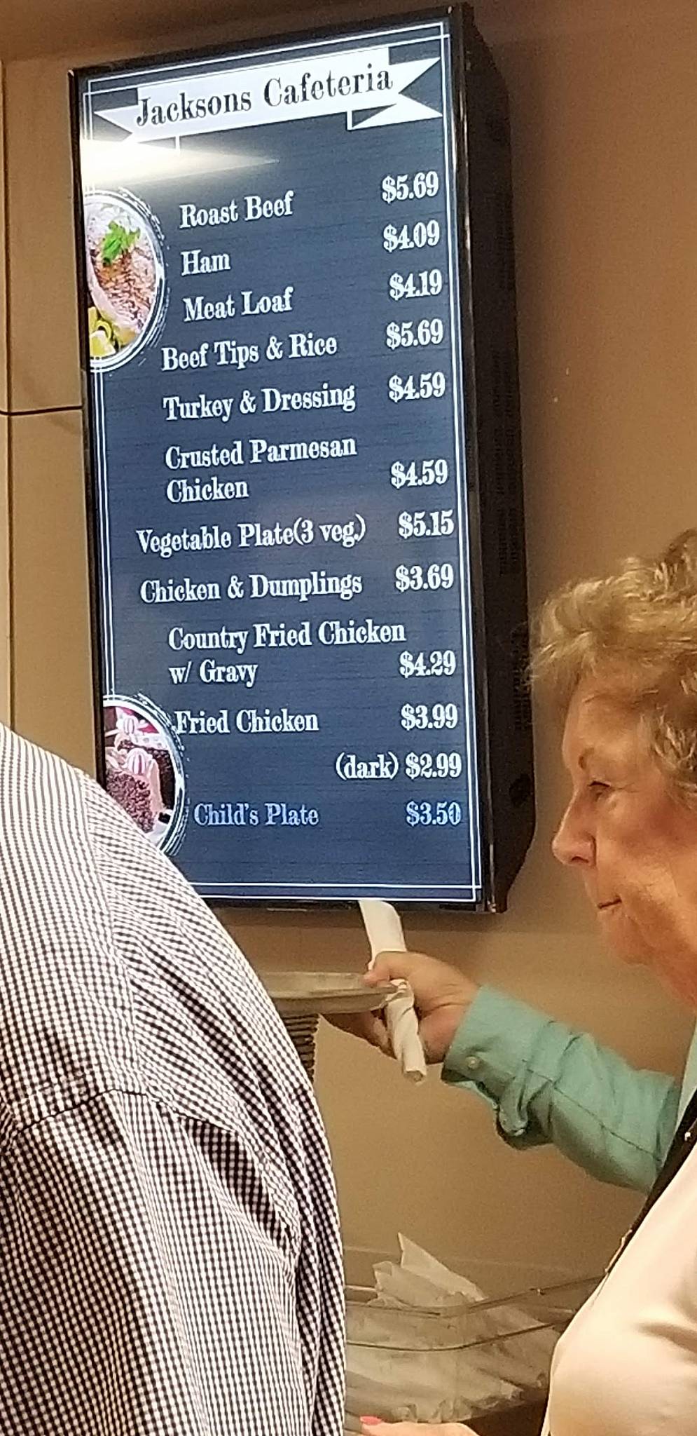 Menu at Jacksons Cafeteria, Gastonia, E Franklin Blvd