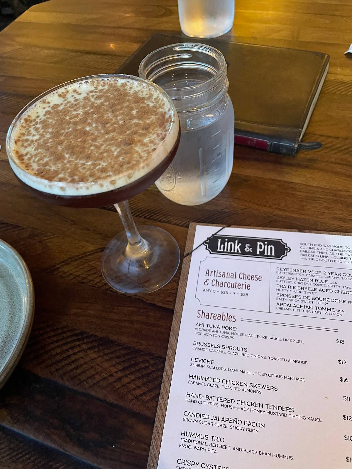 Menu at Link & Pin NorthCross pub & bar, Huntersville