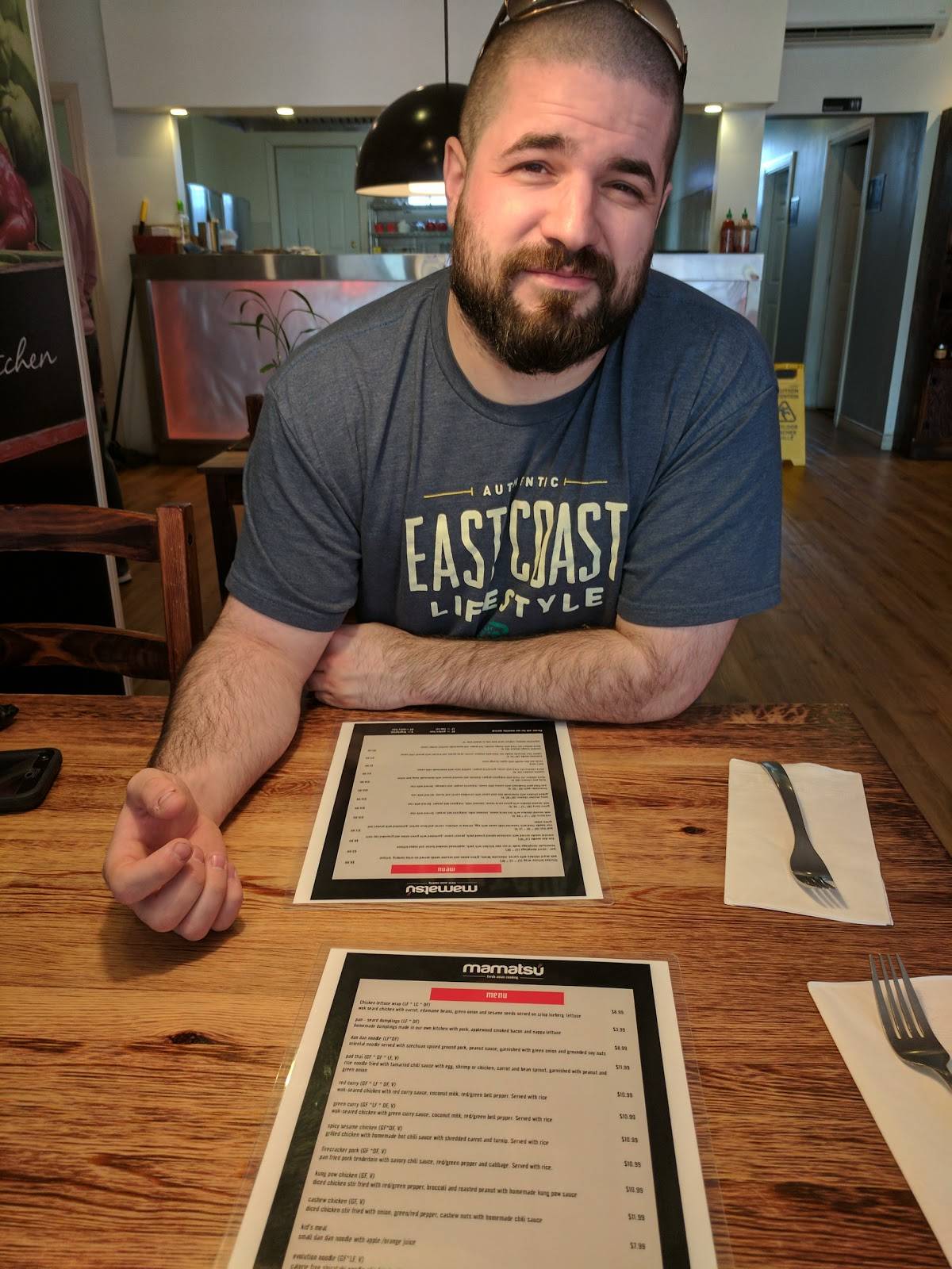 Menu at Mamatsu Fresh Asian Kitchen restaurant, New Glasgow