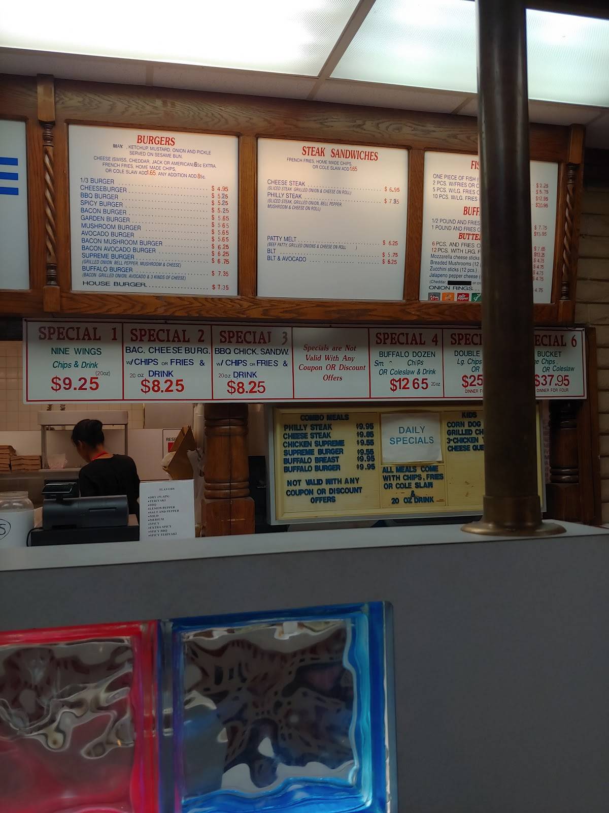 Menu at Original Buffalo Wings Restaurant, Petaluma
