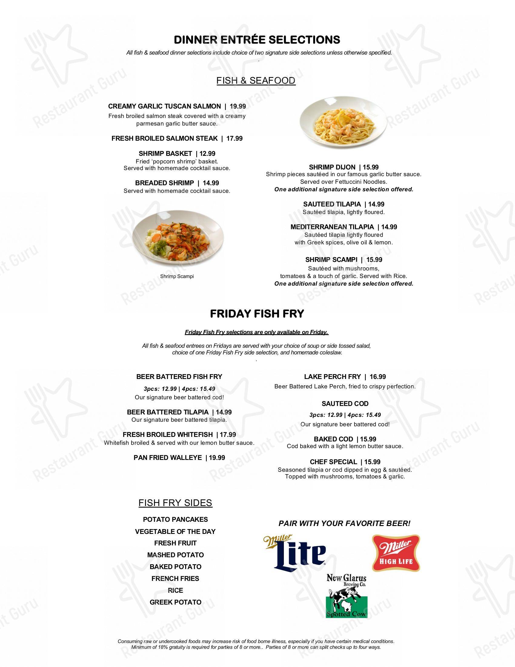 Menu at Prime Minister Restaurant and Catering, Thiensville