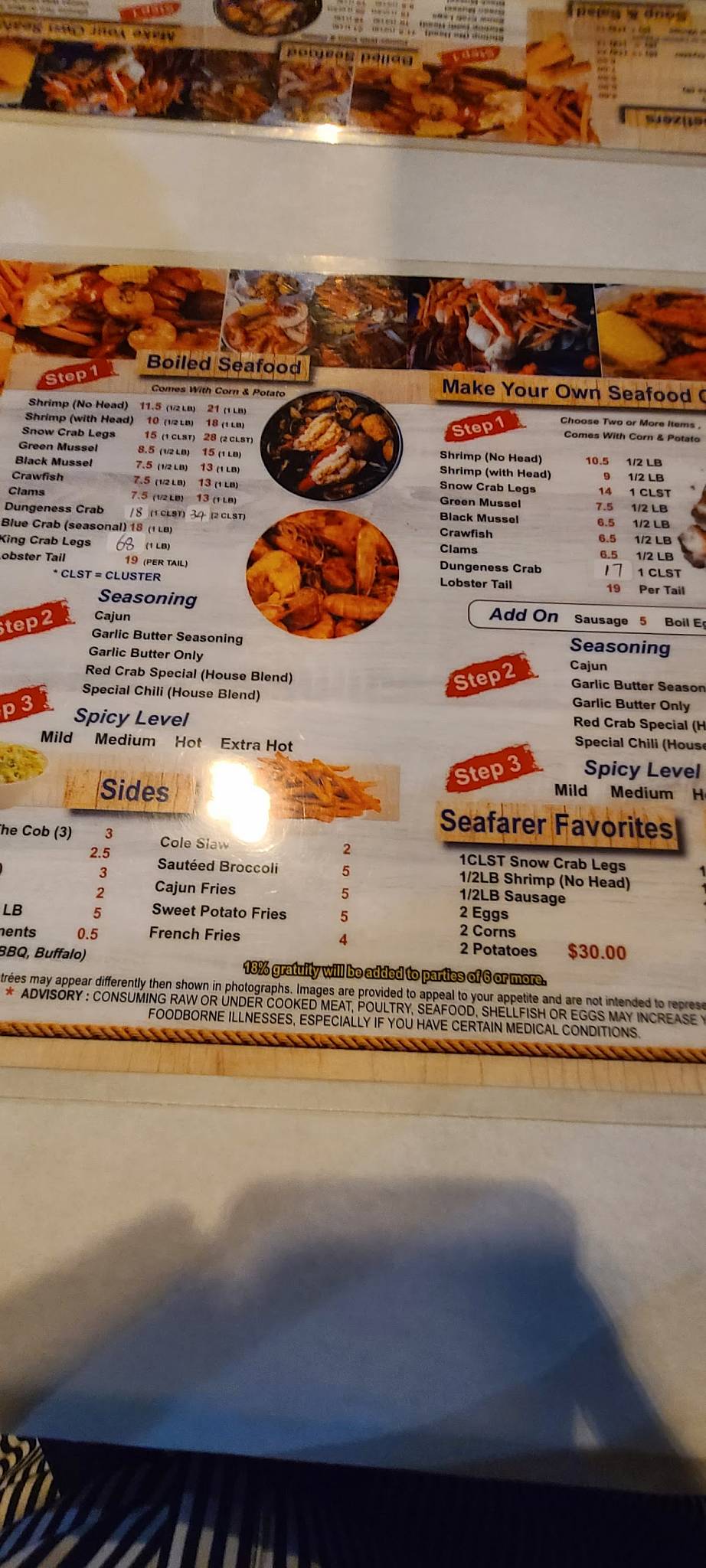 Menu at Red Crab House Snellville pub & bar, Snellville