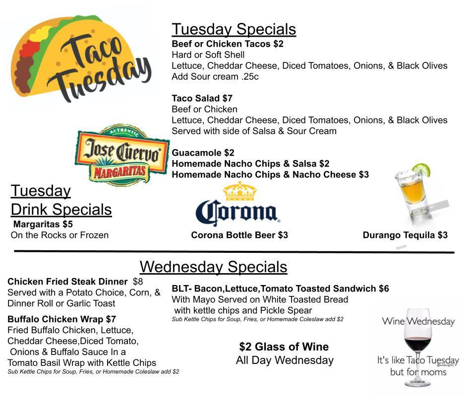 Menu at Red River Bar & Grill, Akeley