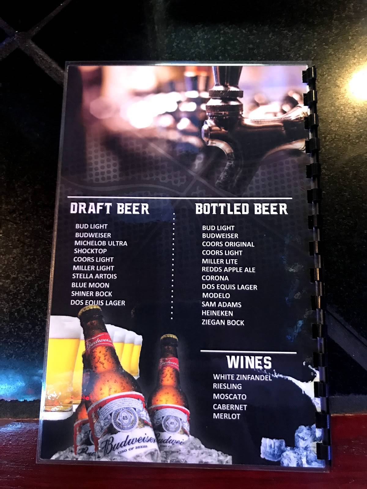 Menu at Refz Sports Bar and Grill, Guymon
