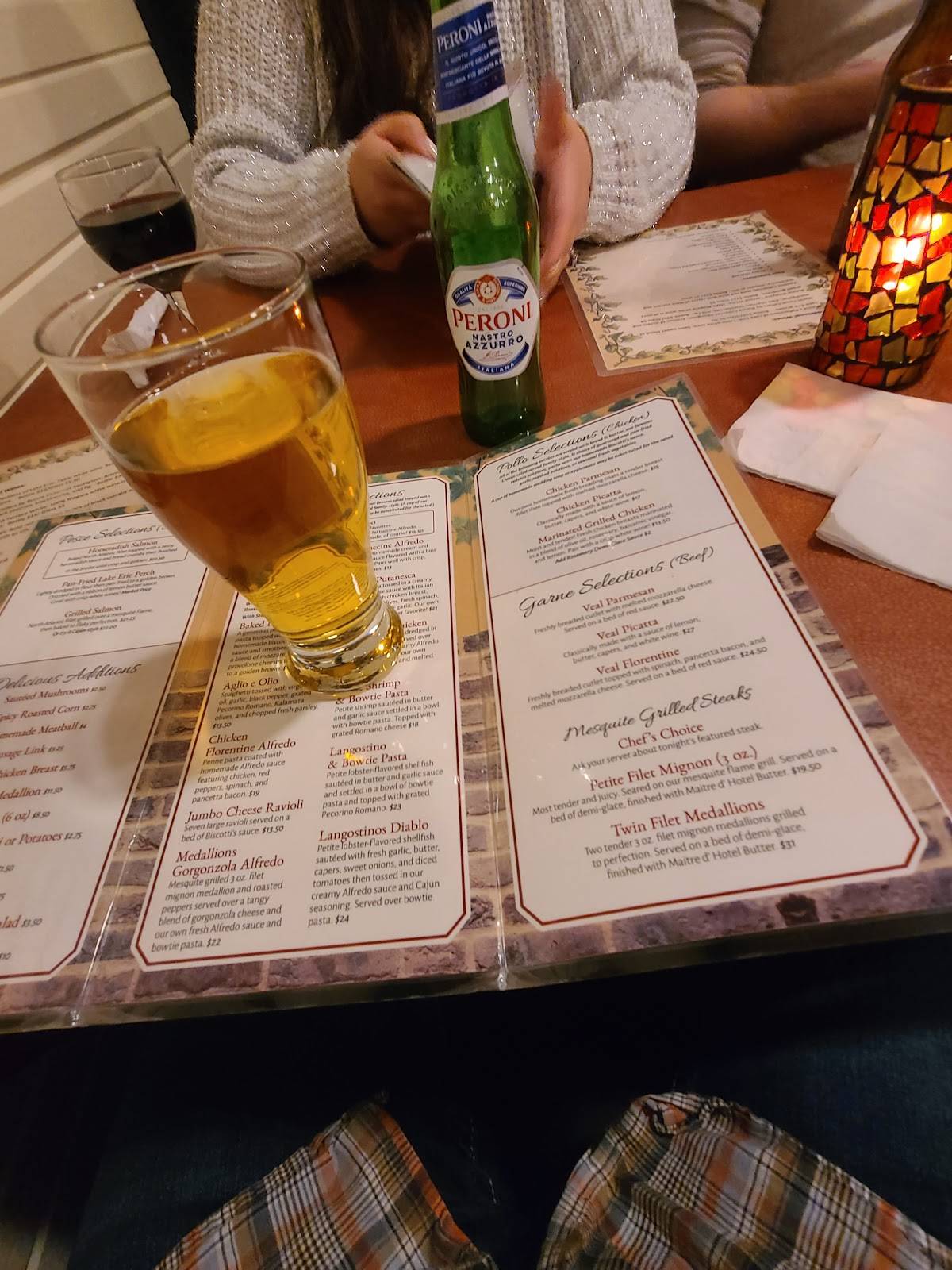 Menu at Biscotti's Restaurant, Conneaut