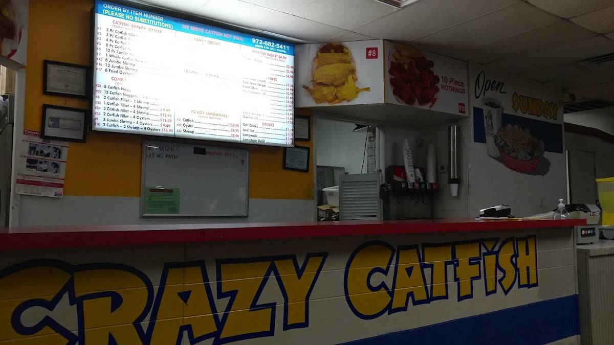 Menu at Crazy Catfish Restaurant, Garland, 805 W Centerville Rd