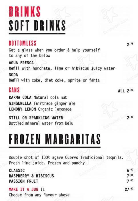 DF Tacos - Shoreditch menu