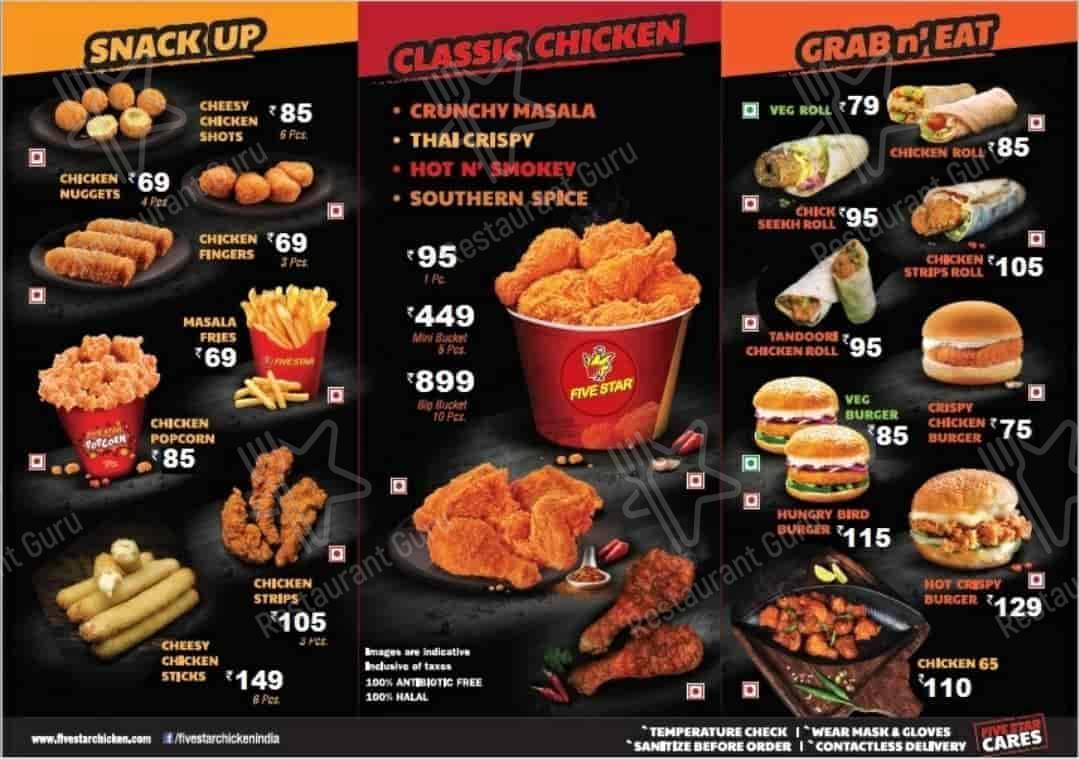 Menu at Five Star Chicken, Chennai, 6