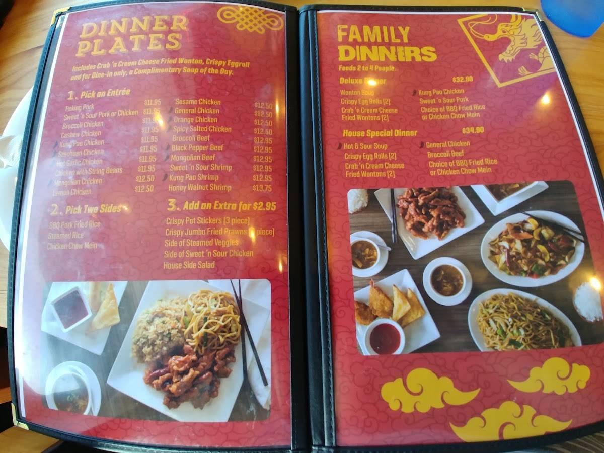 Menu at Golden Dragon Restaurant, Sacramento, Broadway