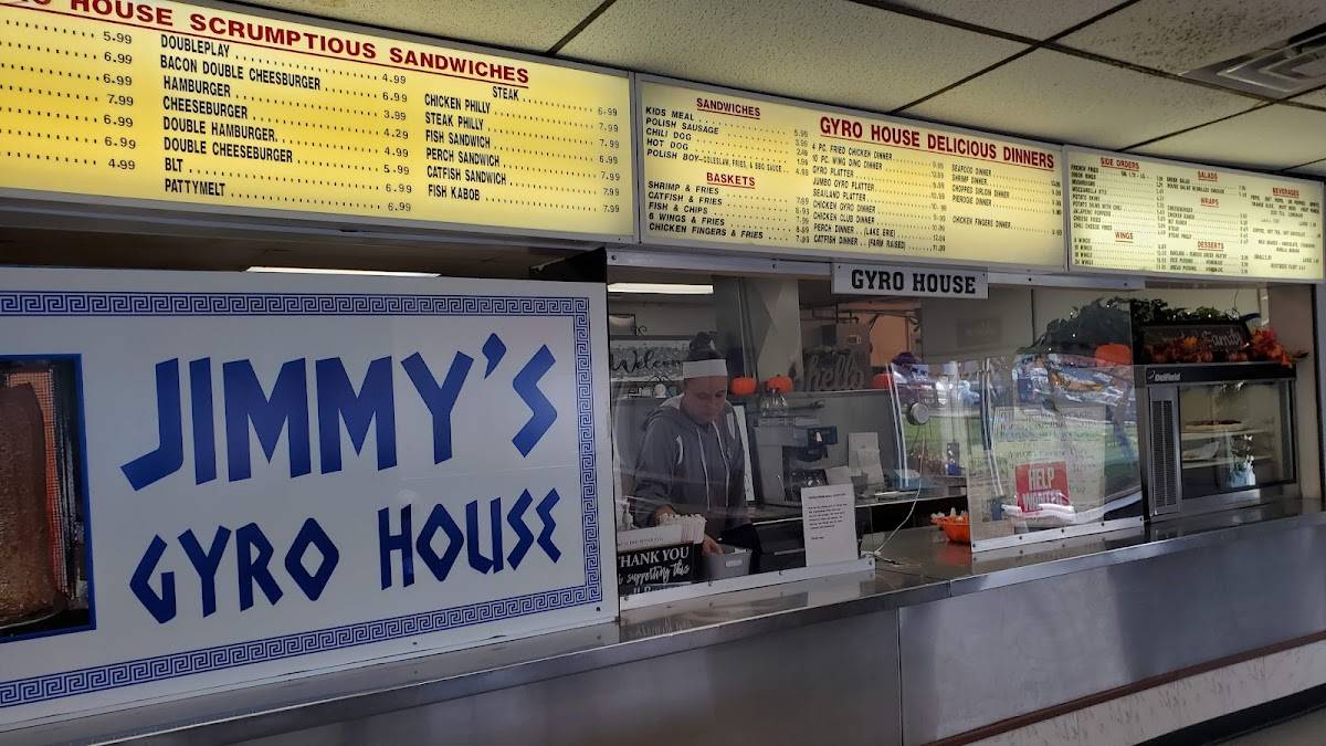 Menu at Gyro House restaurant, Elyria