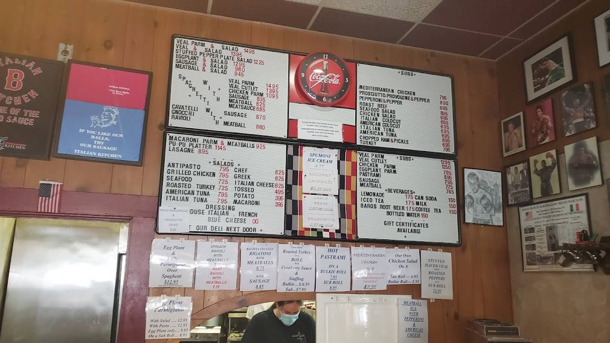 Menu at Italian Kitchen of Brockton restaurant, Brockton