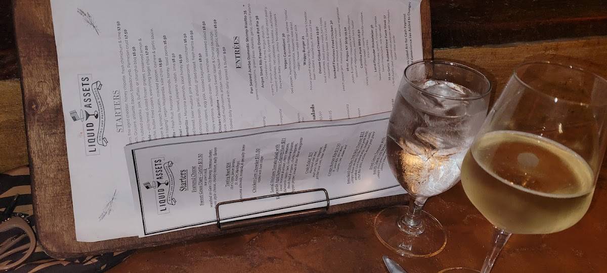 Menu at Liquid Assets restaurant, Ocean City, Coastal Hwy