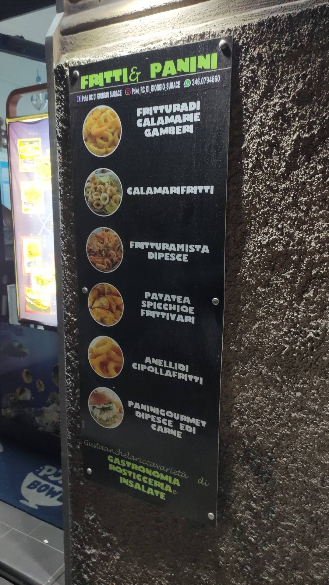 Menu at Pokè RC restaurant, Reggio Calabria, Via del Torrione