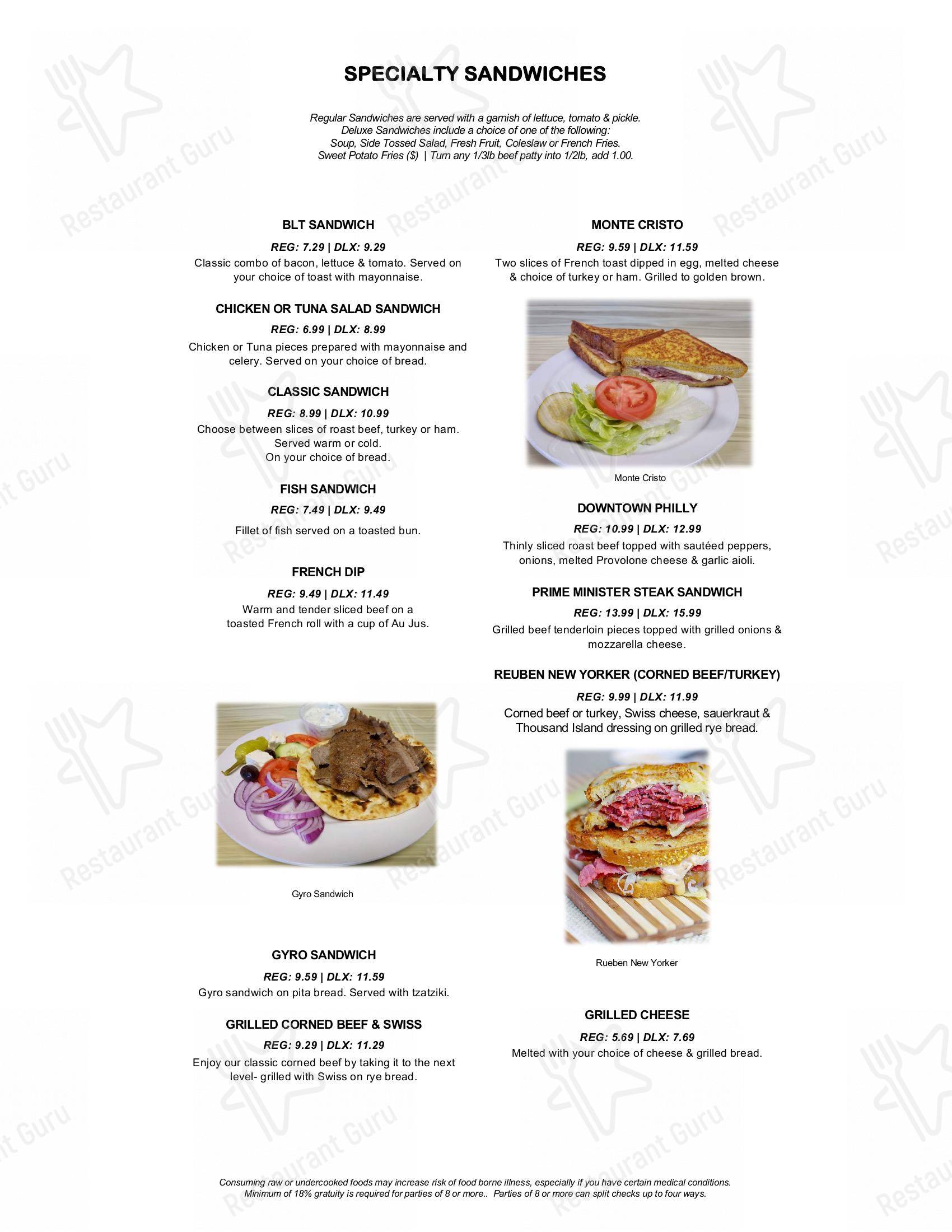 Menu at Prime Minister Restaurant and Catering, Thiensville