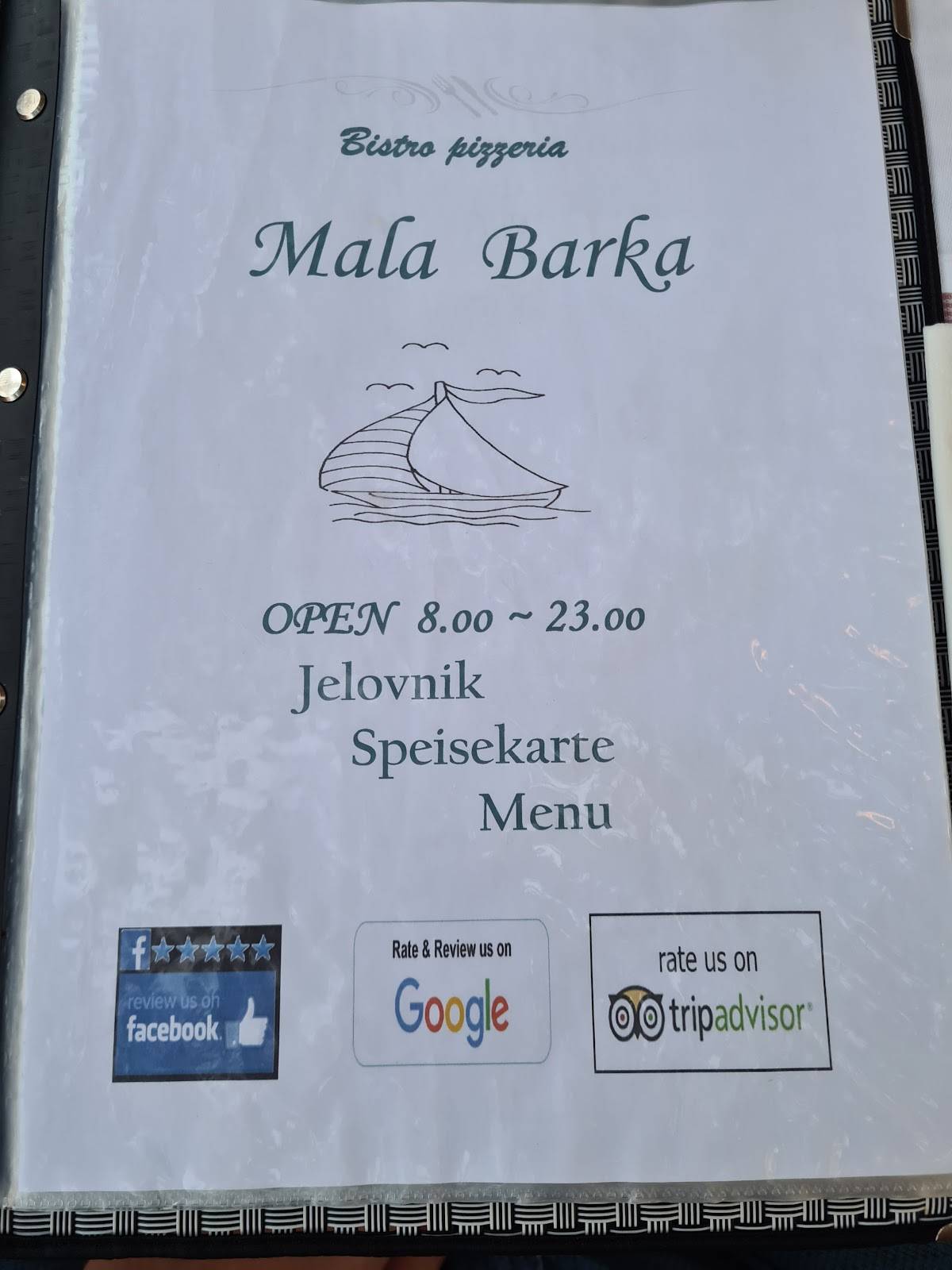 Menu At Restoran Mala Barka Tu Epi