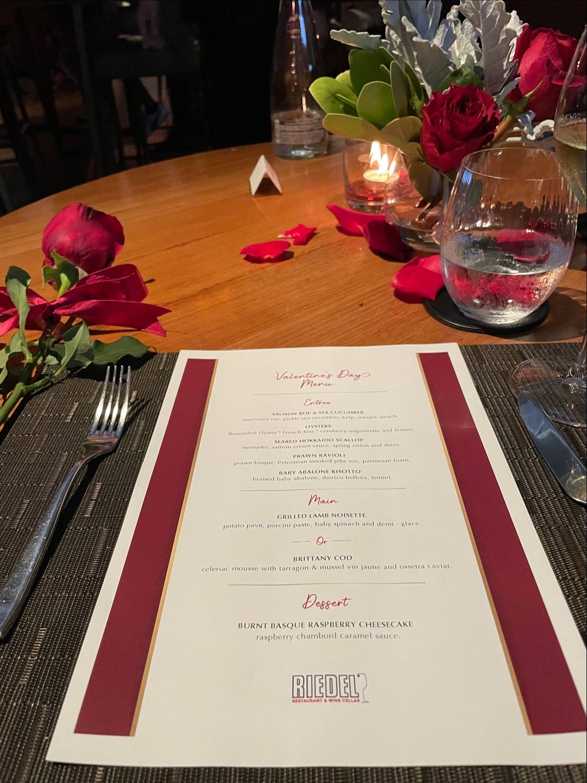 Menu at Riedel Wine Bar & Cellar, Bangkok