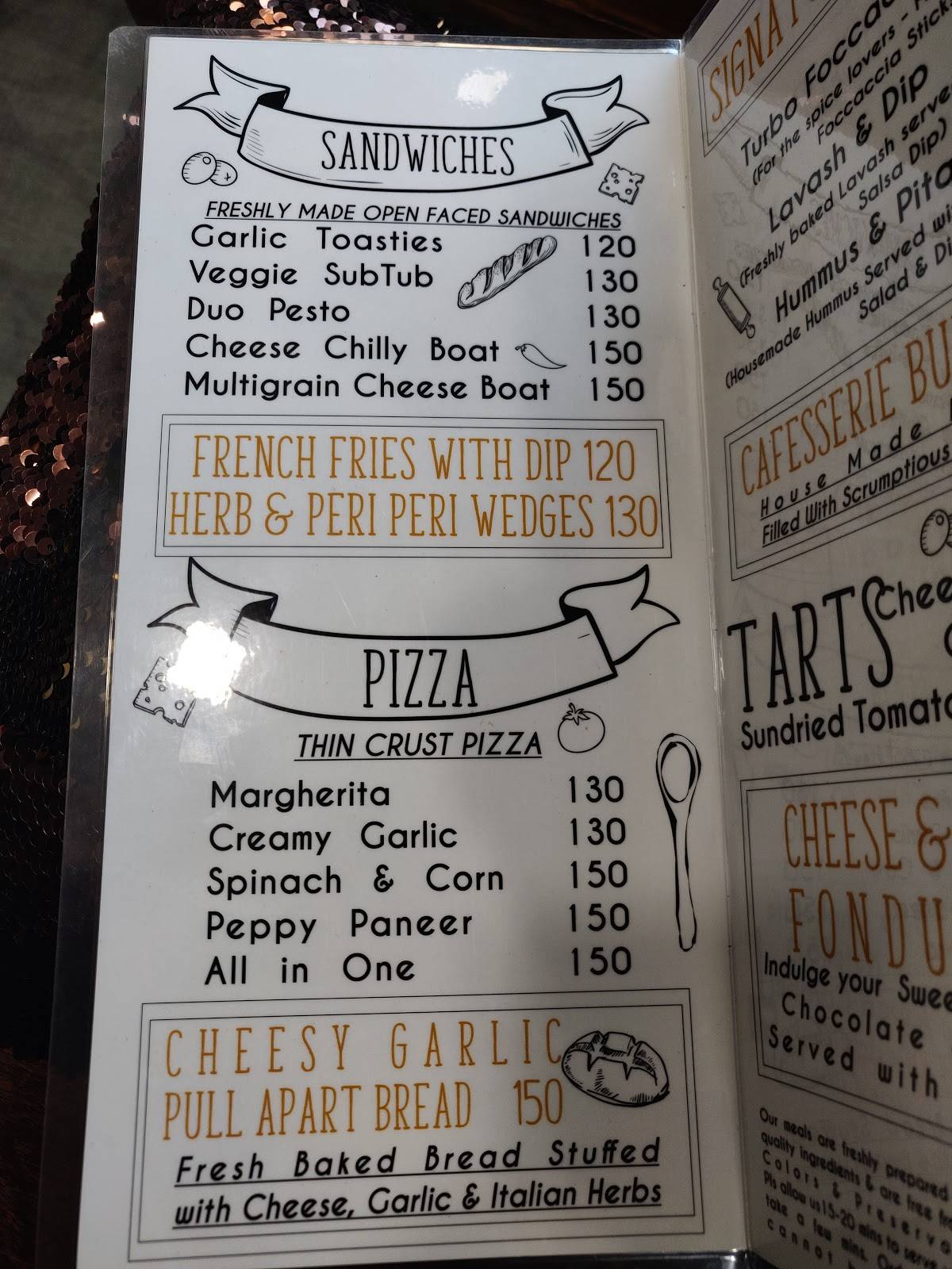 Menu at Sprinkles Cafésserie, Rajkot, Akshar Marg