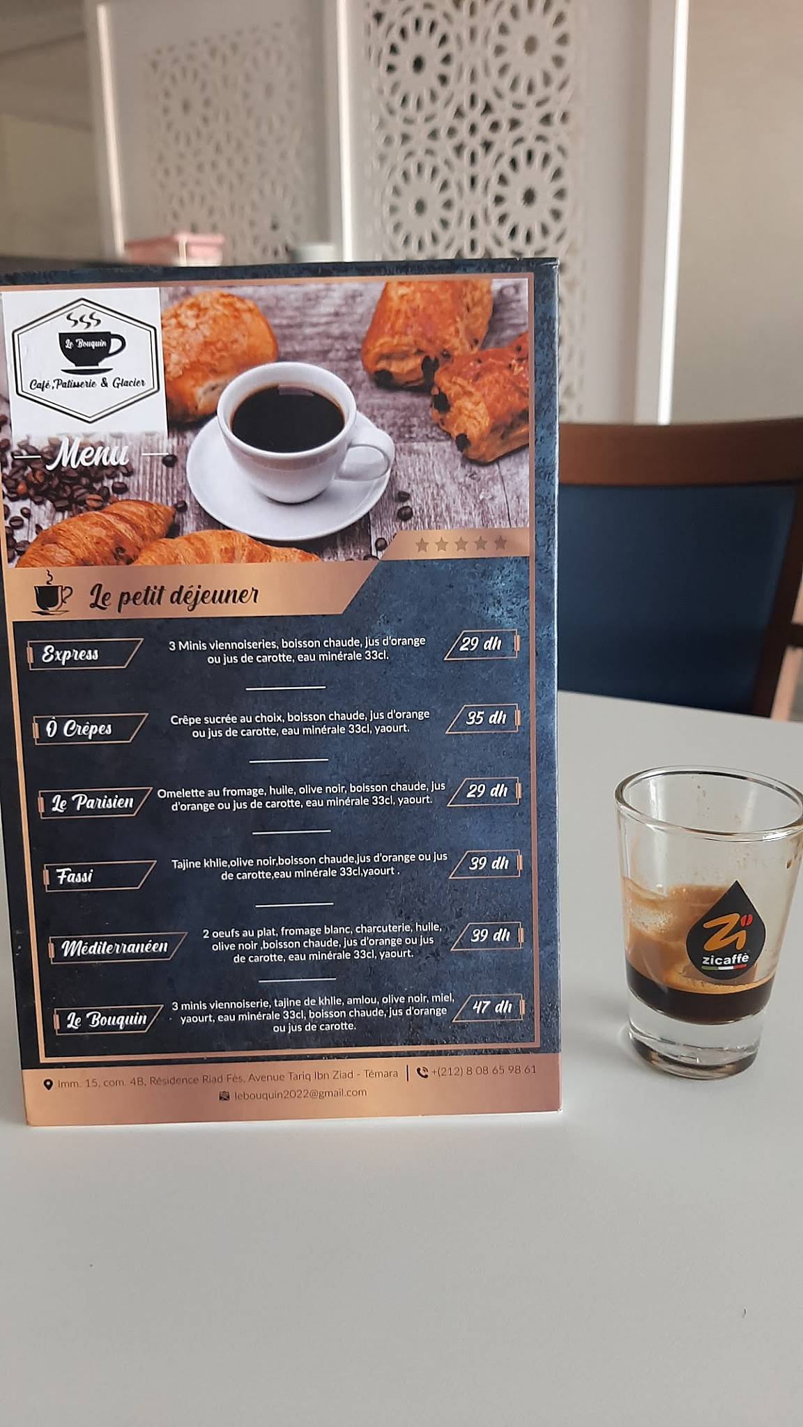 Carta De Cafeter a Le Bouquin Temara Carta de cafeter a le bouquin temara