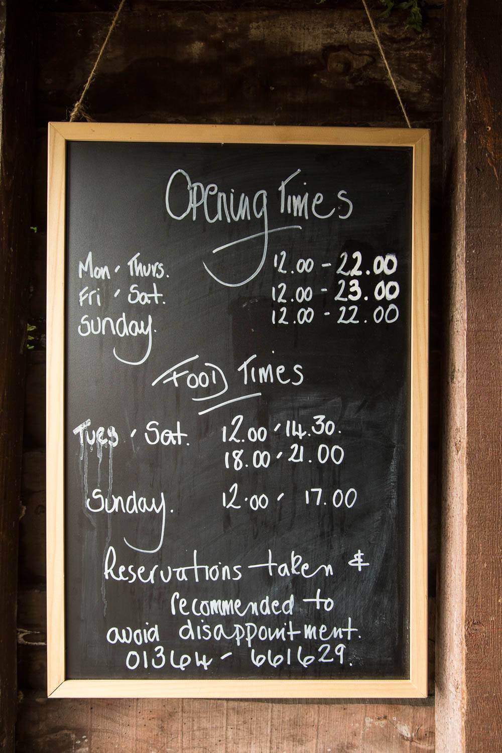 Menu at The Carpenters Arms, Ilsington. Nr. Haytor, Dartmoor, Devon