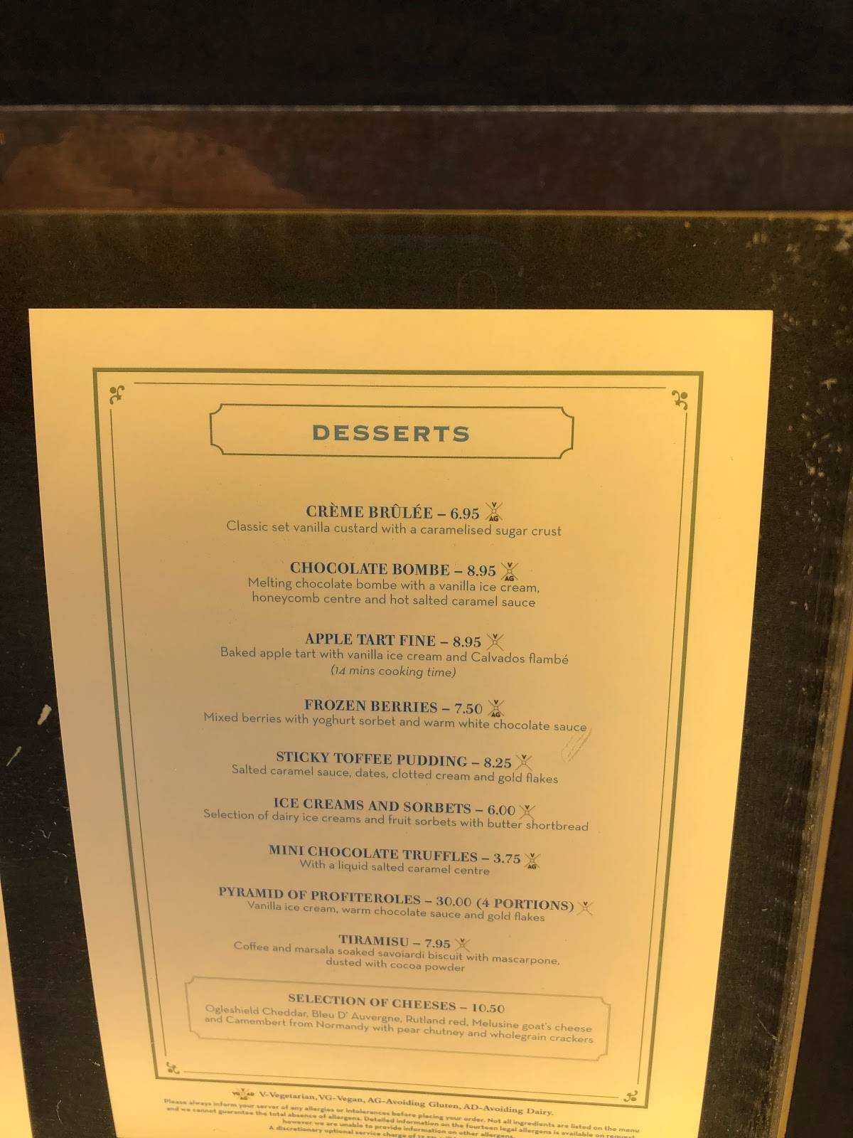 Menu At The Ivy Exeter Restaurant Exeter