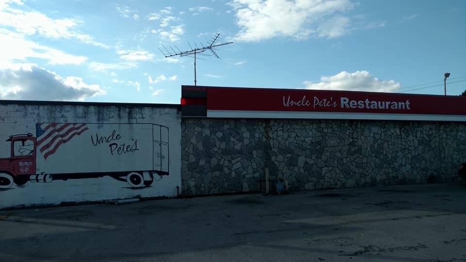 Menu at Uncle Pete's Truck Stop restaurant, Lebanon