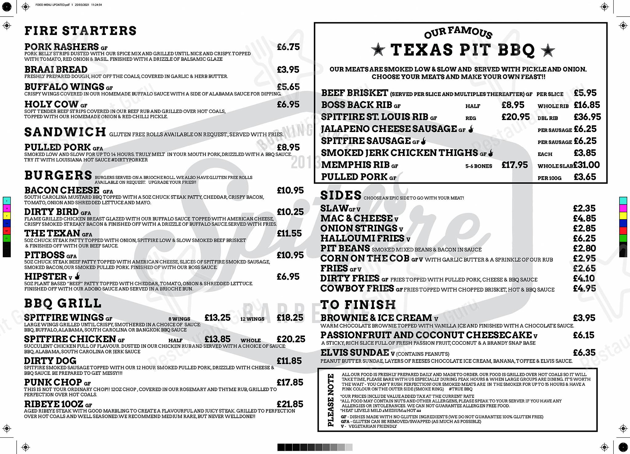 Menu at Wetherspoons pub & bar, Falkirk