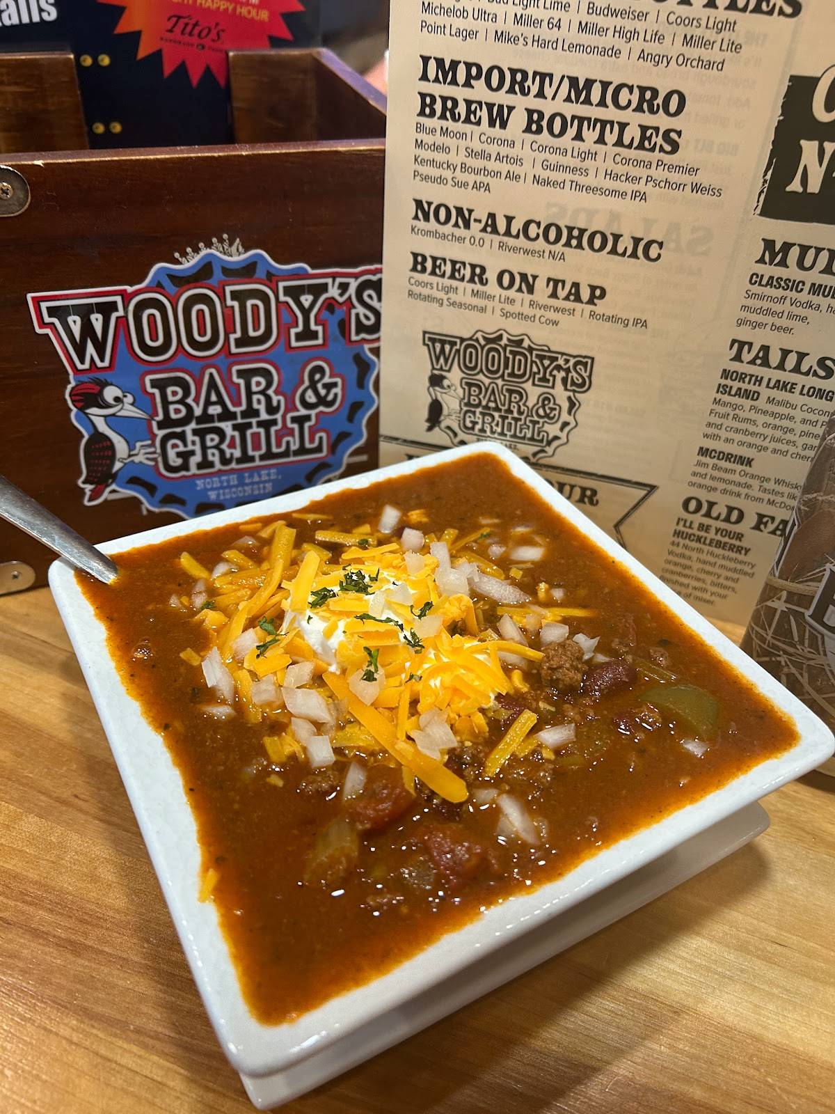 Menu at Woody's Bar & Grill, Hartland