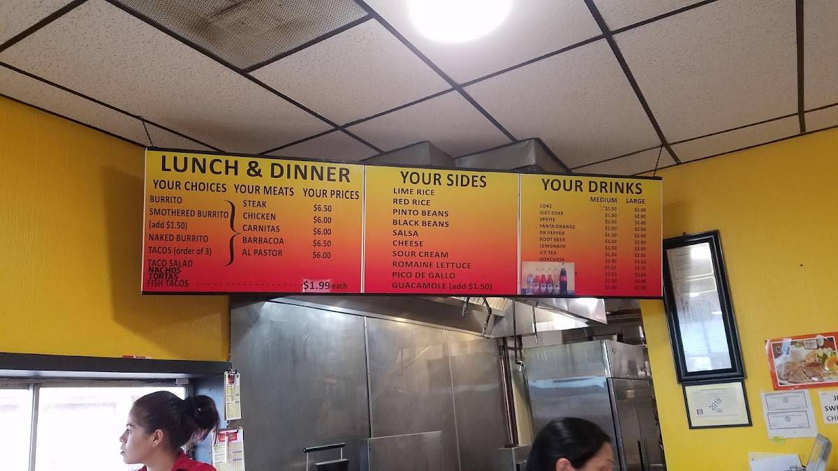 Menu at Big Bites Mexican Grill restaurant, Liberal