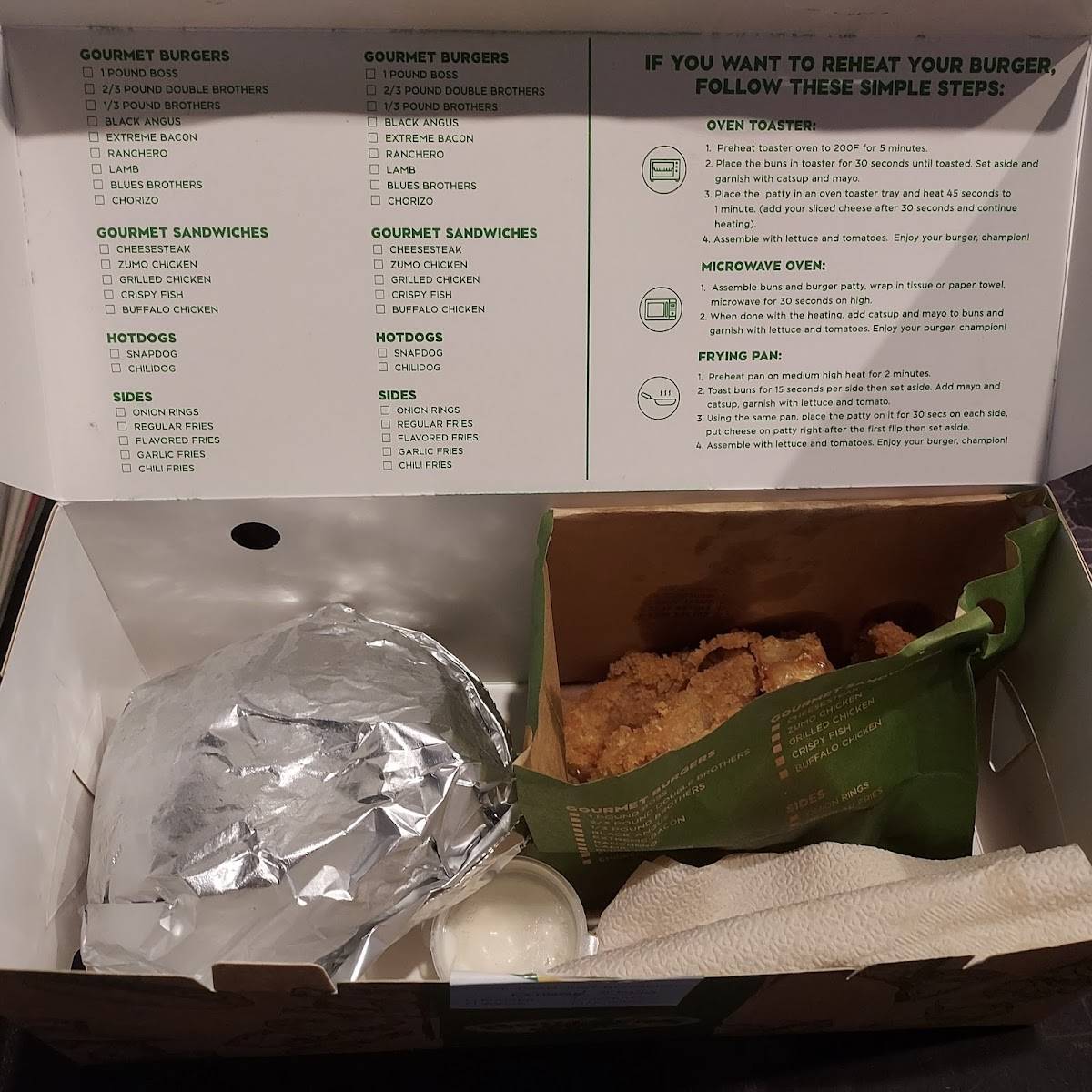 Menu at Brothers Burger Caltex SLEX Biñan restaurant, Biñan