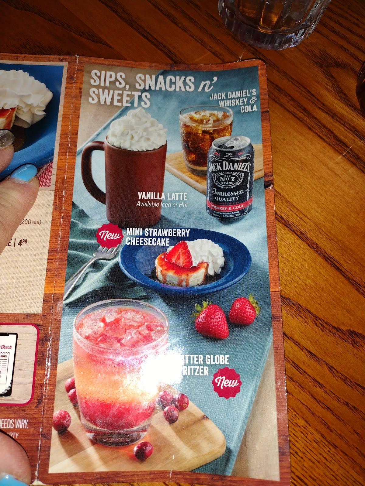 Menu at Cracker Barrel Old Country Store, Zanesville