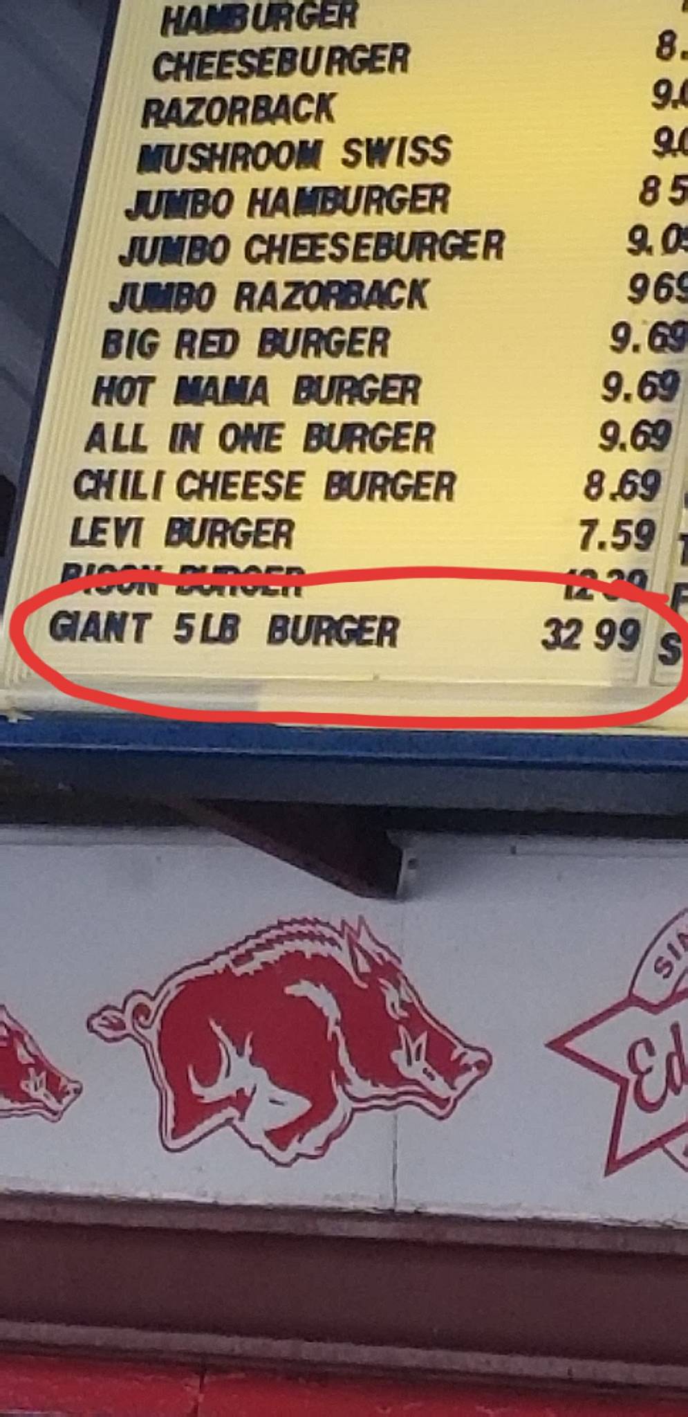 Menu at Ed Walker's DriveIn & Restaurant, Fort Smith
