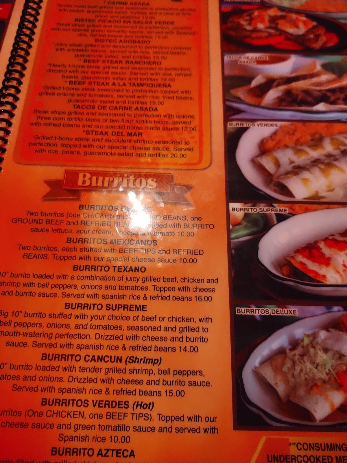 Menu At El Jalisco Mexican Restaurant Johnstown