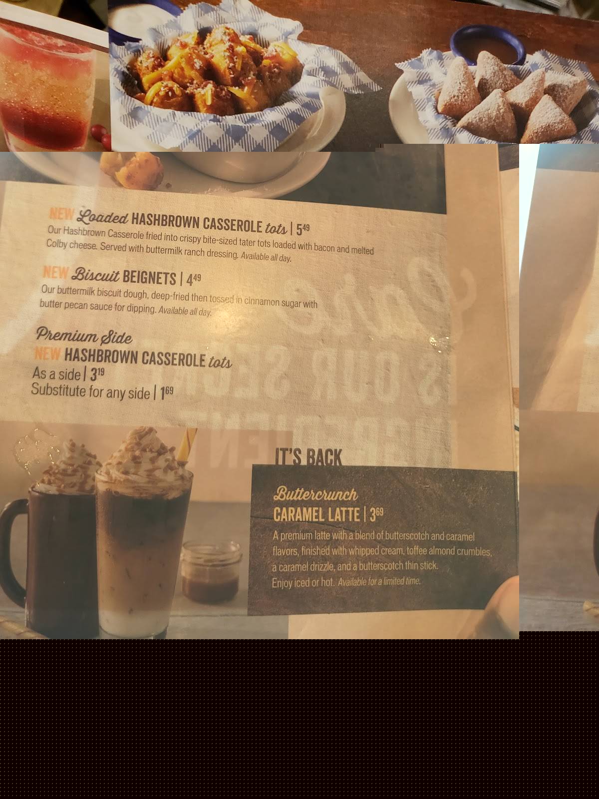 Menu at Cracker Barrel Old Country Store, Fishkill, 4 Merritt Blvd
