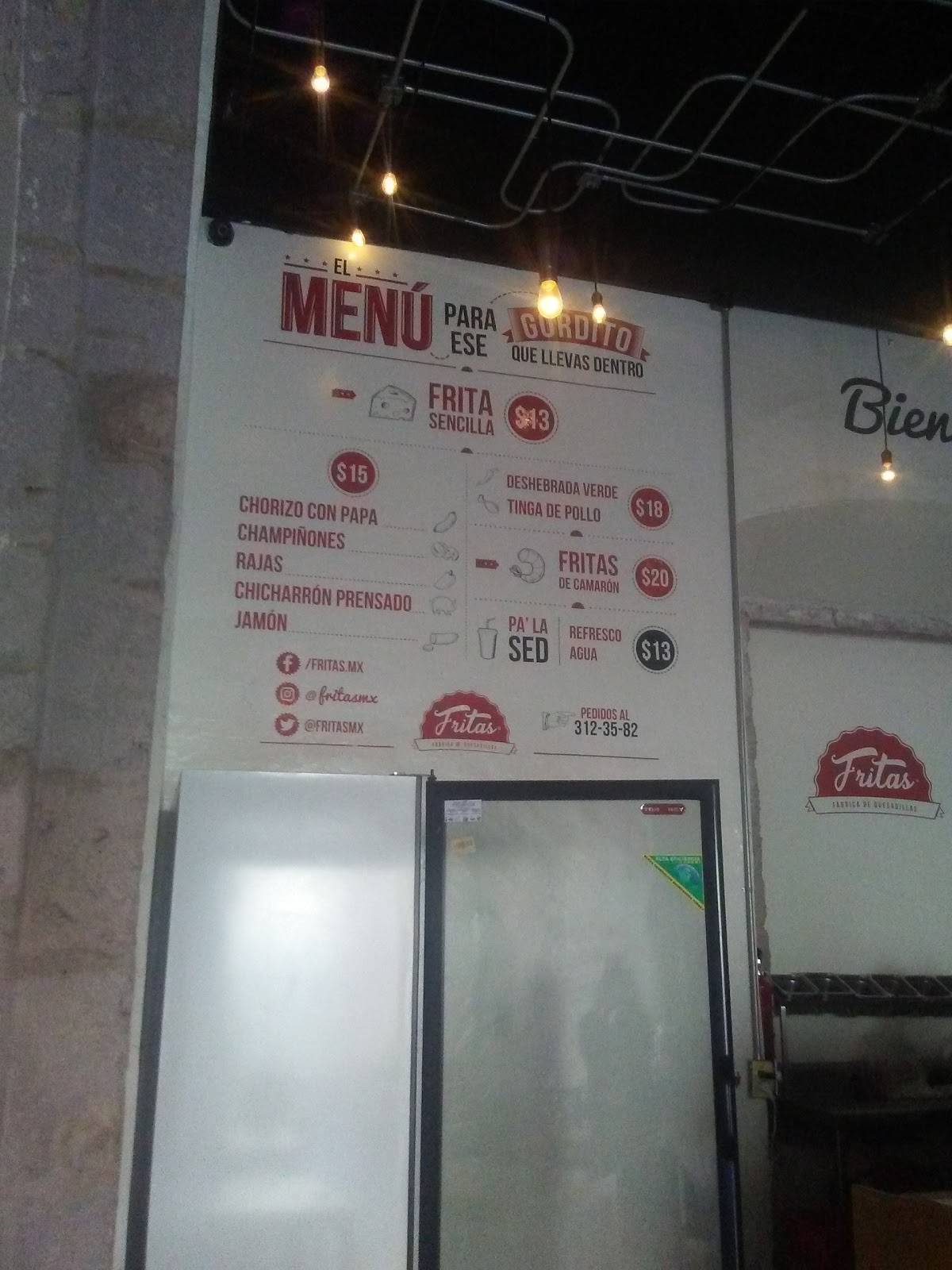 Carta del restaurante Fritas Fábrica del Quesadillas, Morelia, Blvd